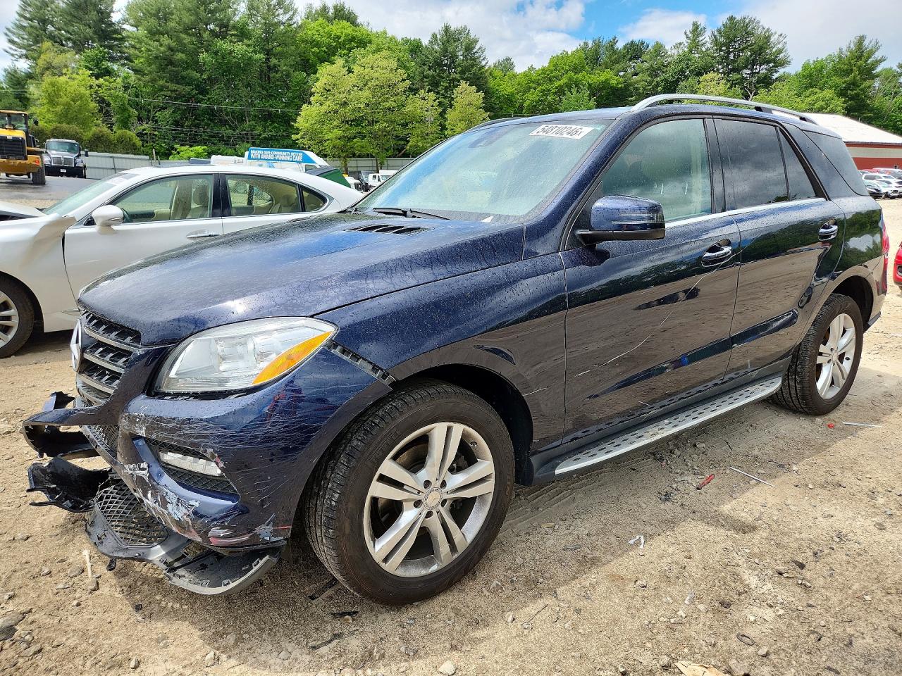 2015 Mercedes-benz Ml 350 4matic Синий vin: 4JGDA5HB4FA501019