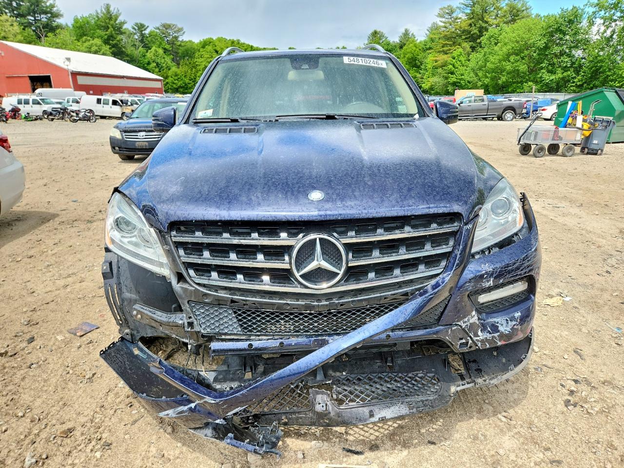 2015 Mercedes-benz Ml 350 4matic Blue vin: 4JGDA5HB4FA501019