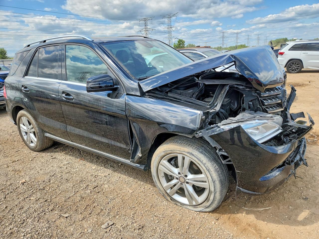 2015 Mercedes-benz Ml 350 4matic Black vin: 4JGDA5HB4FA528186