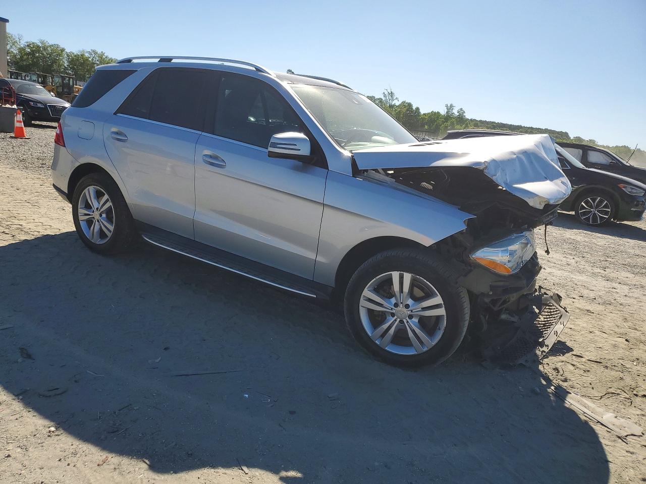 2015 Mercedes-benz Ml 350 4matic Серебряный vin: 4JGDA5HB4FA533114