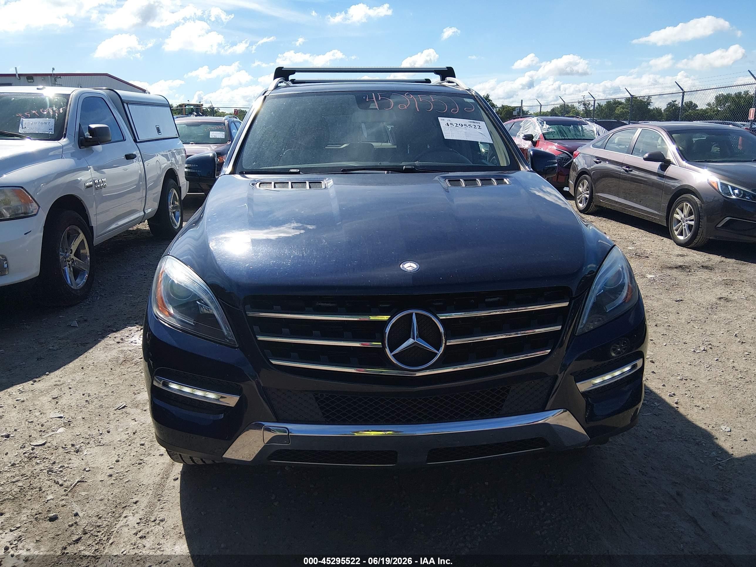 2015 Mercedes-benz Ml 350 4matic Blue vin: 4JGDA5HB4FA583284