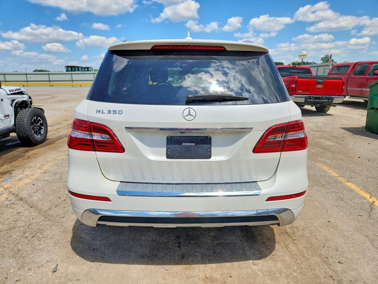 2015 Mercedes-benz Ml 350 4matic White vin: 4JGDA5HB4FA588291