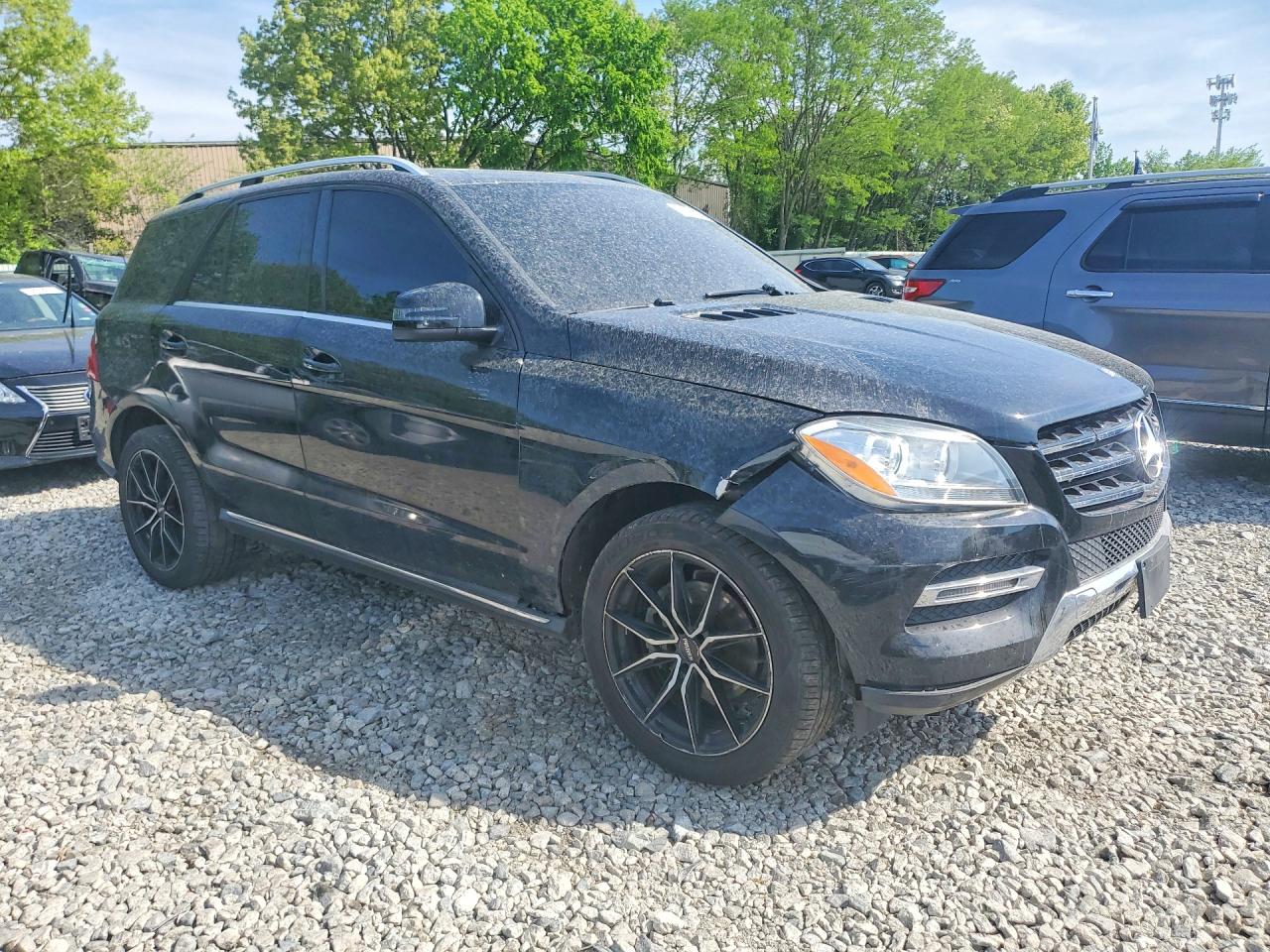 2015 Mercedes-benz Ml 350 4matic Черный vin: 4JGDA5HB4FA608653