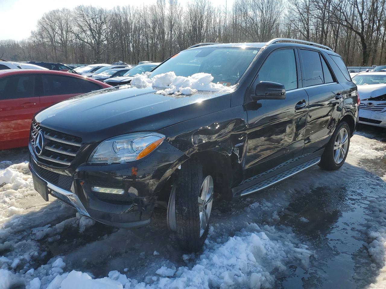 2012 Mercedes Benz Ml 350 4matic Black vin: 4JGDA5HB5CA022202
