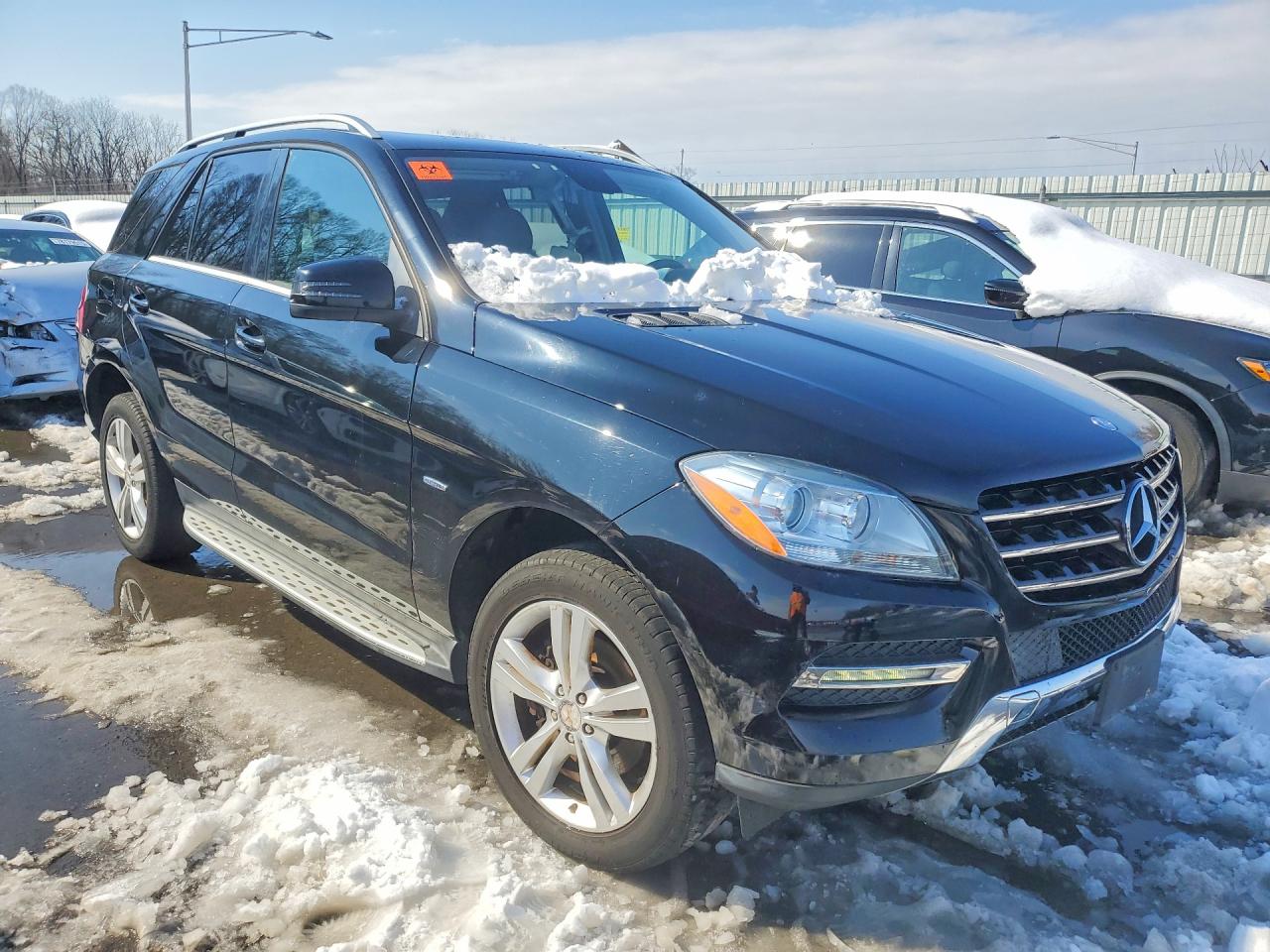 2012 Mercedes Benz Ml 350 4matic Black vin: 4JGDA5HB5CA022202