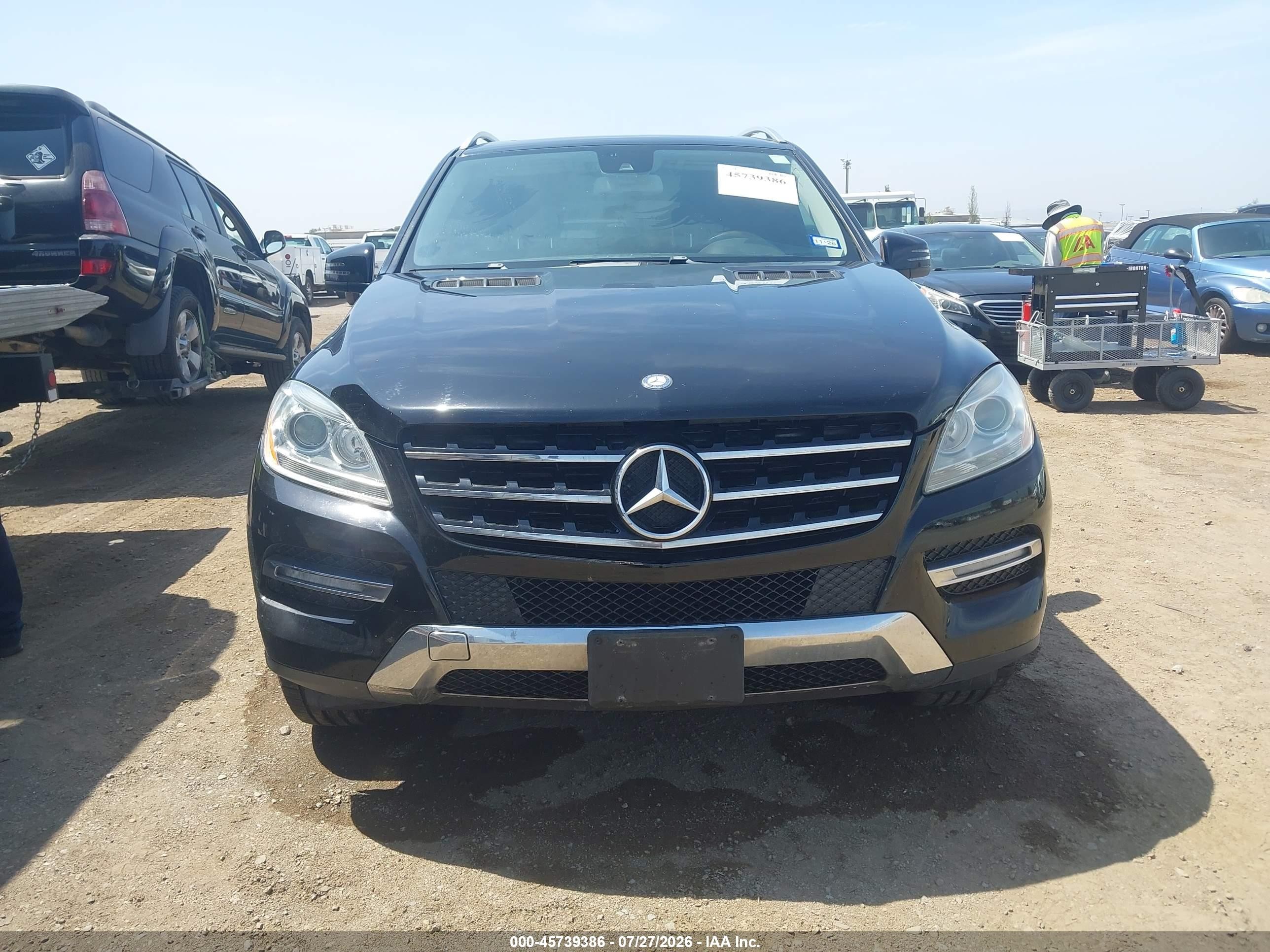 2012 Mercedes-benz Ml 350 4matic Black vin: 4JGDA5HB5CA030185