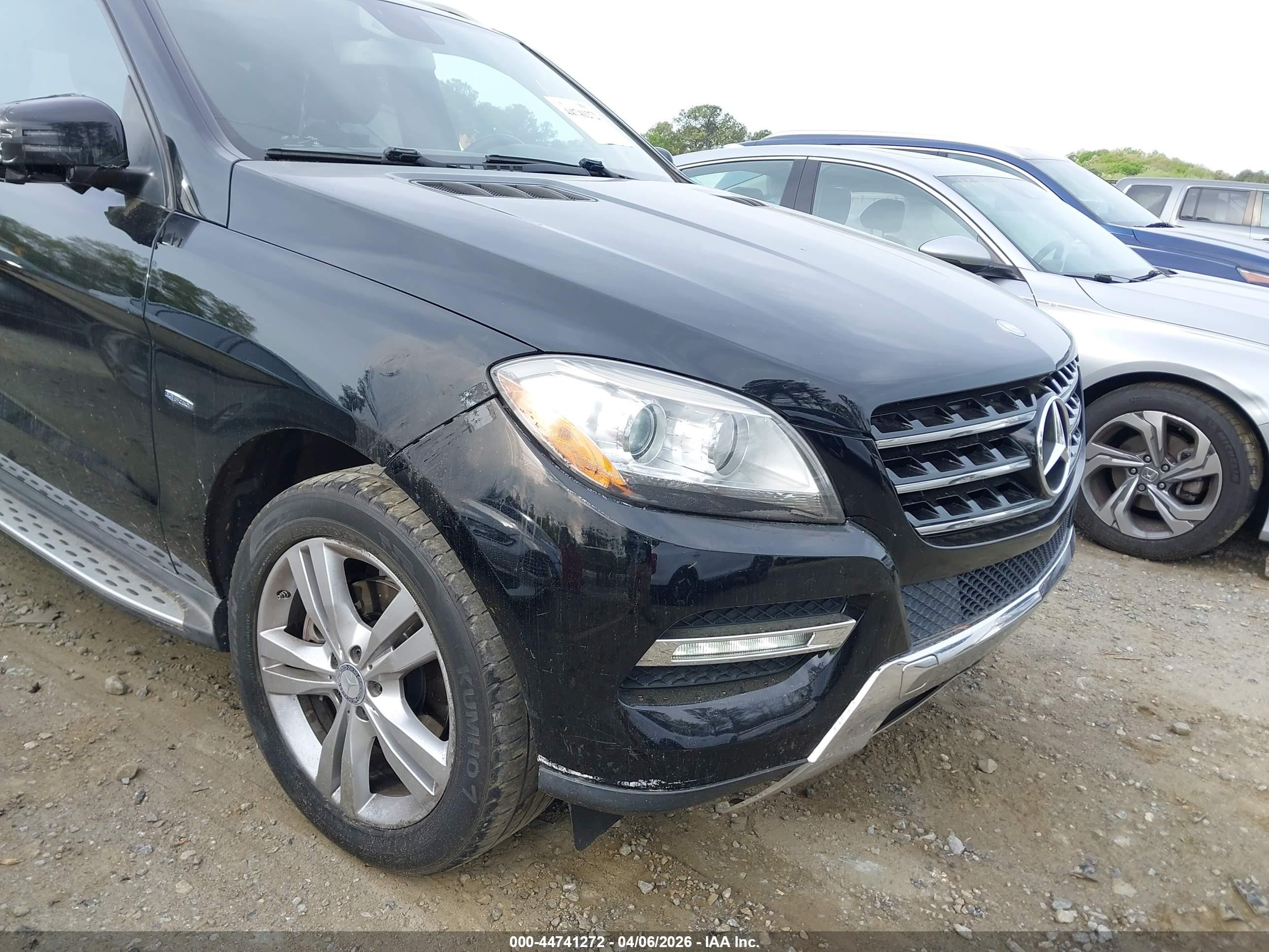 2012 Mercedes-benz Ml 350 4matic Black vin: 4JGDA5HB5CA042580