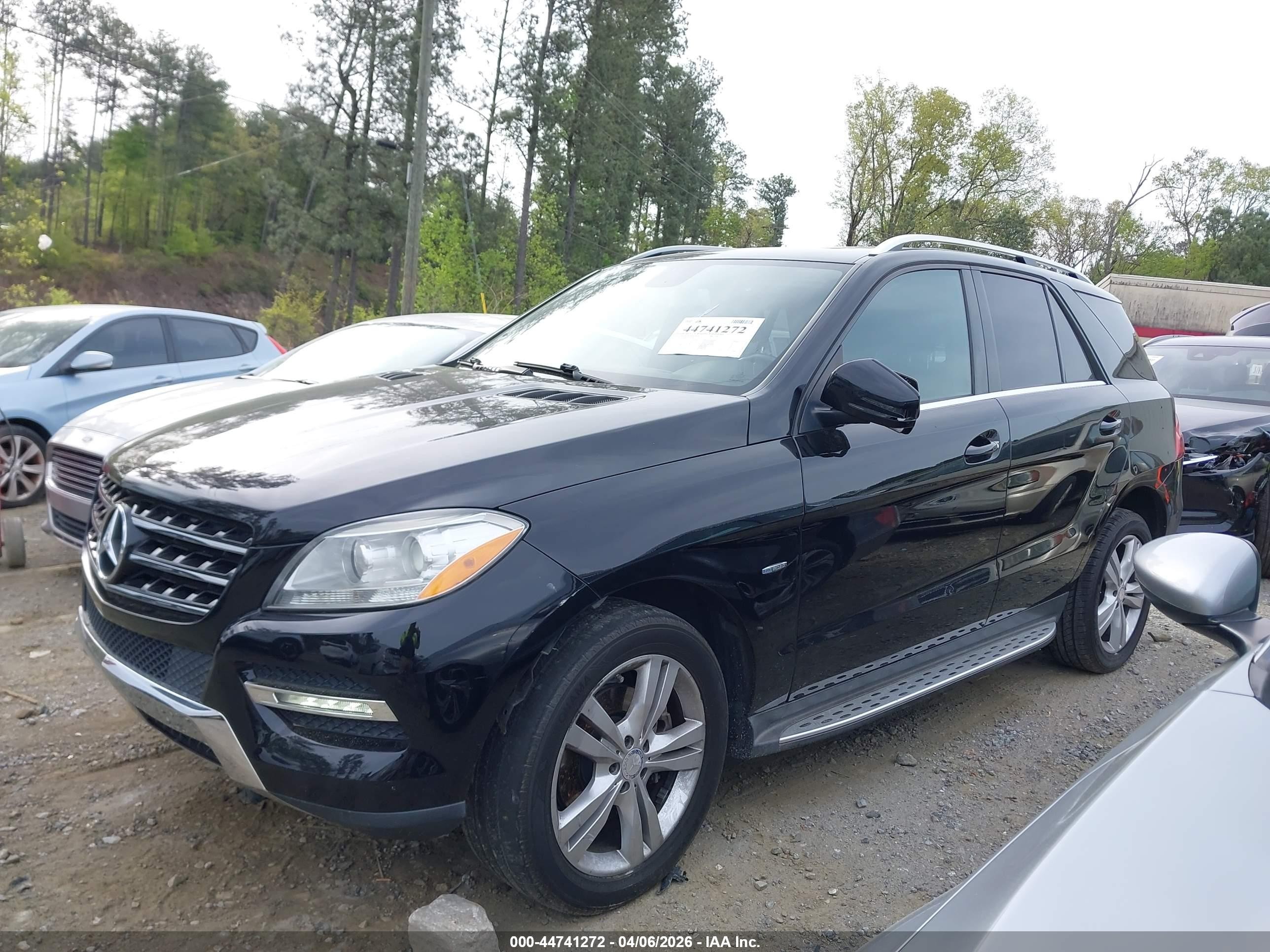 2012 Mercedes-benz Ml 350 4matic Black vin: 4JGDA5HB5CA042580