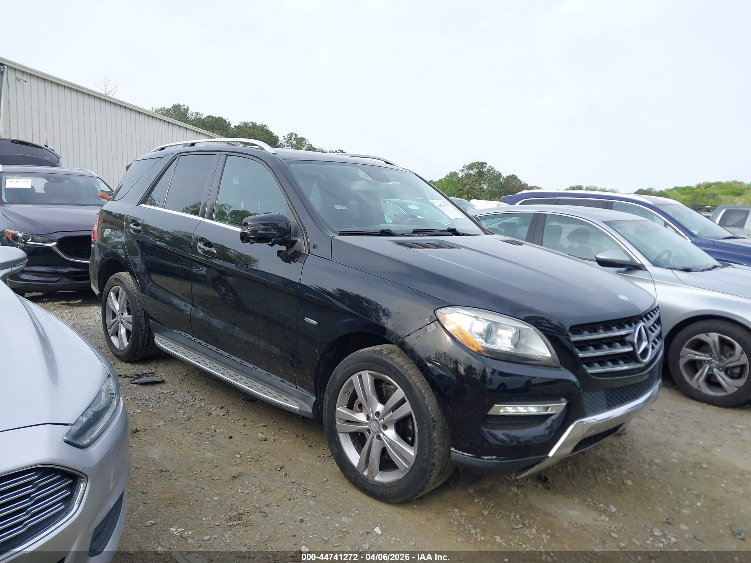 2012 Mercedes-benz Ml 350 4matic Black vin: 4JGDA5HB5CA042580
