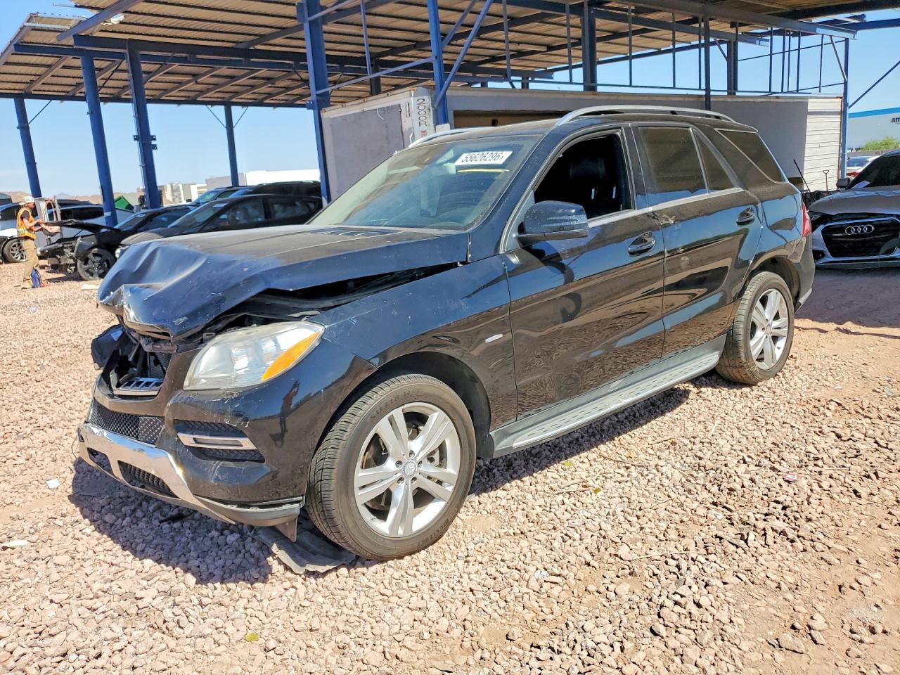 2012 Mercedes-benz Ml 350 4matic Black vin: 4JGDA5HB5CA067205