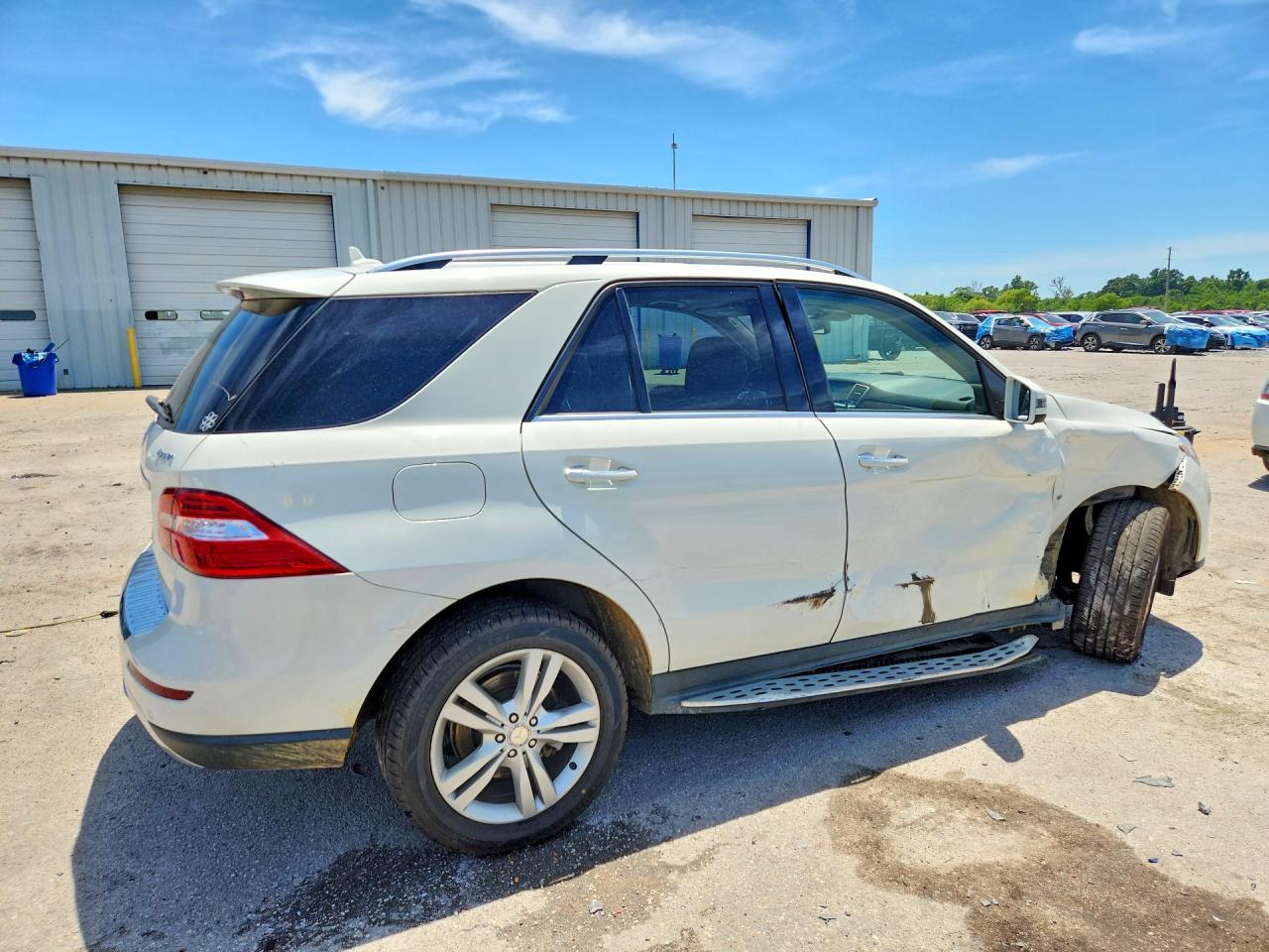 2012 Mercedes-benz Ml 350 4matic White vin: 4JGDA5HB5CA081749