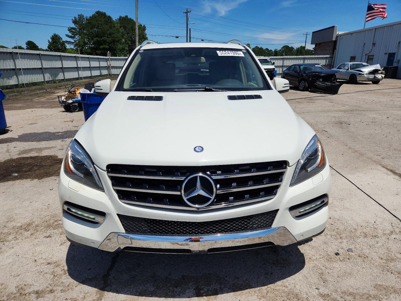 2012 Mercedes-benz Ml 350 4matic White vin: 4JGDA5HB5CA081749