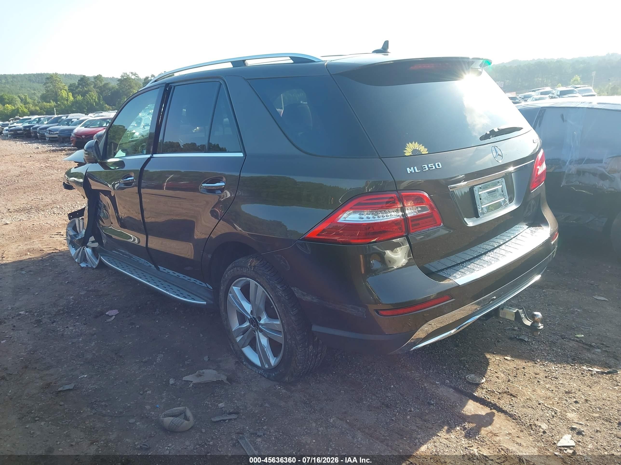2013 Mercedes-benz Ml 350 4matic Brown vin: 4JGDA5HB5DA171341