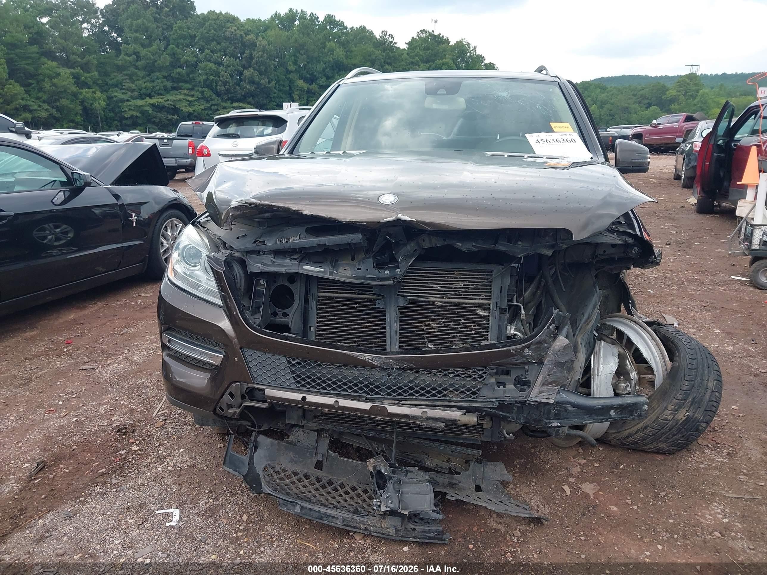 2013 Mercedes-benz Ml 350 4matic Brown vin: 4JGDA5HB5DA171341