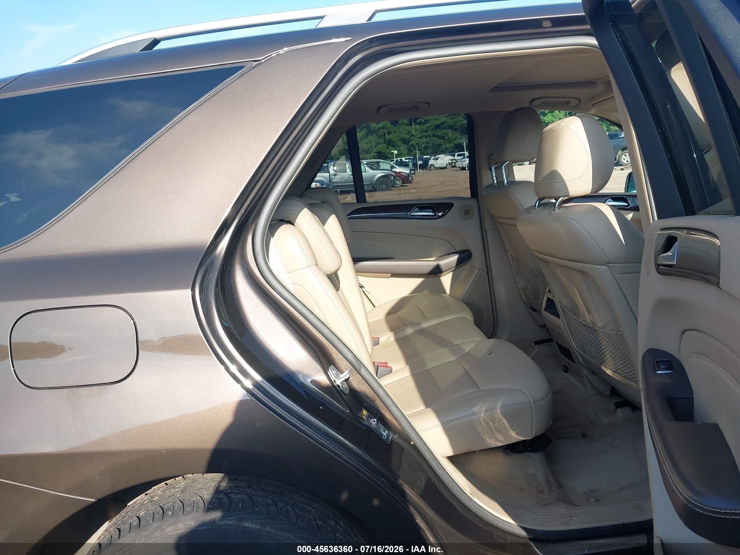 2013 Mercedes-benz Ml 350 4matic Brown vin: 4JGDA5HB5DA171341
