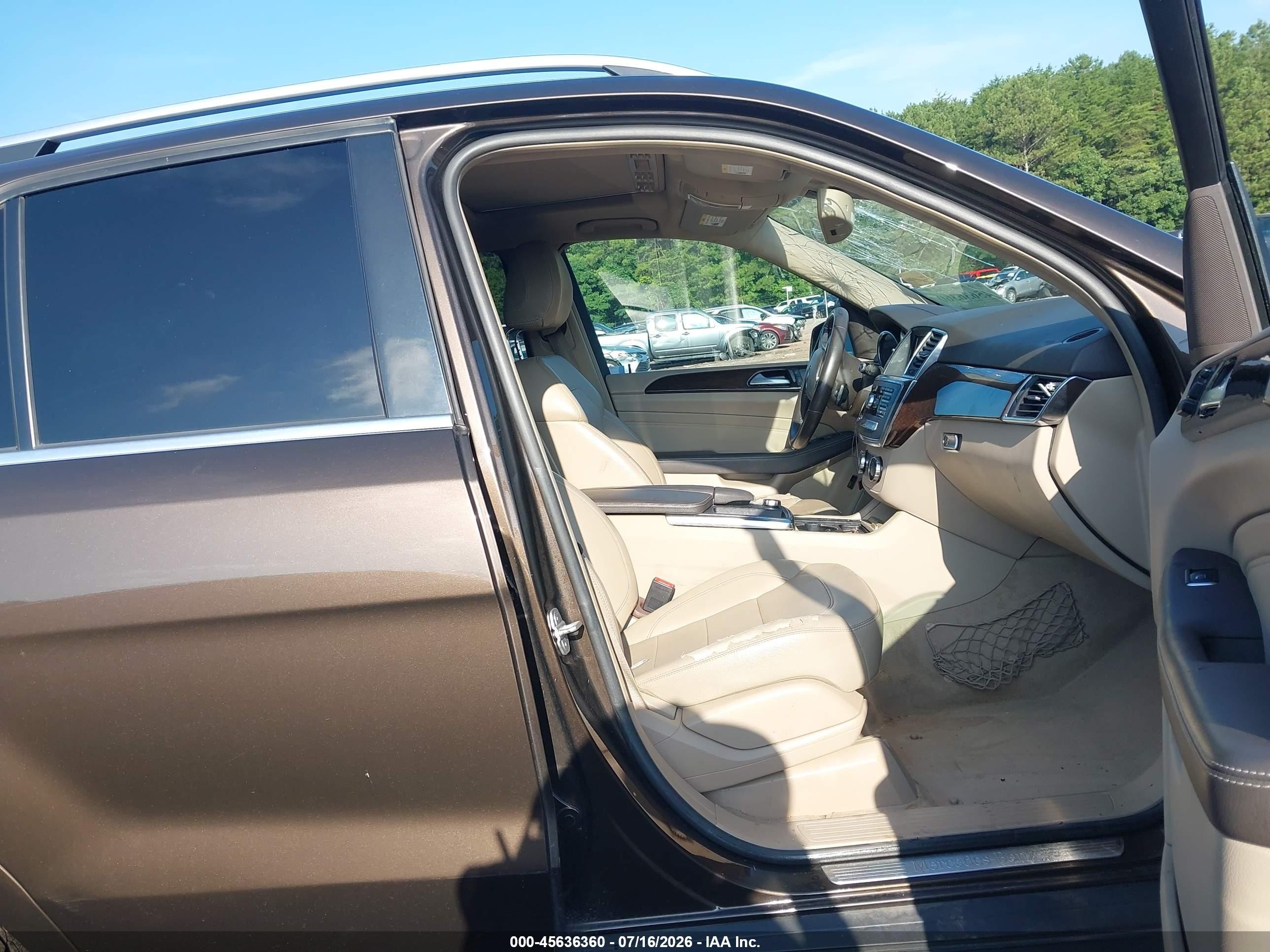 2013 Mercedes-benz Ml 350 4matic Brown vin: 4JGDA5HB5DA171341