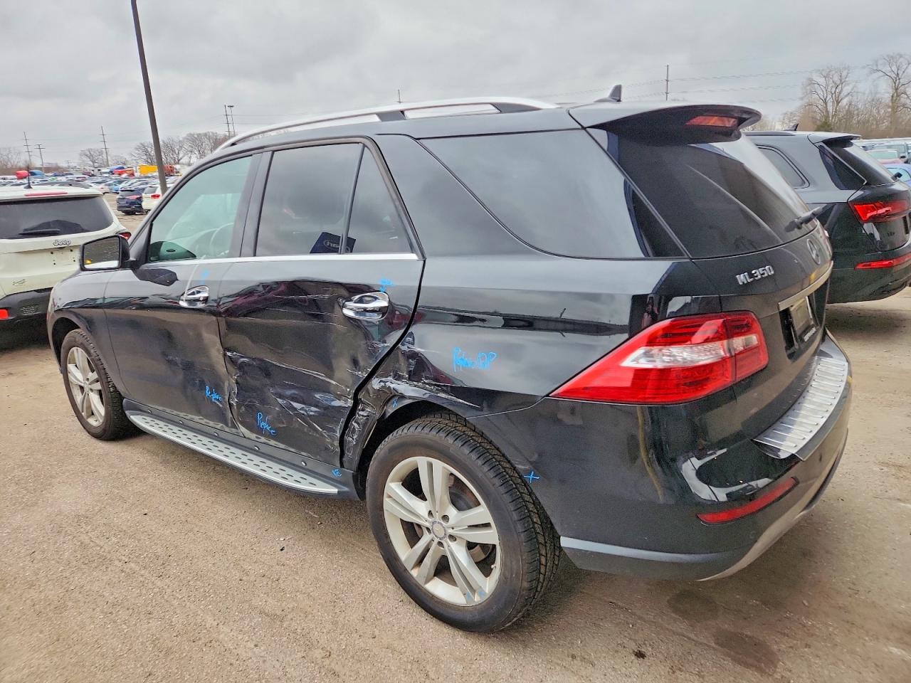 2013 Mercedes-benz Ml 350 4matic Black vin: 4JGDA5HB5DA207447