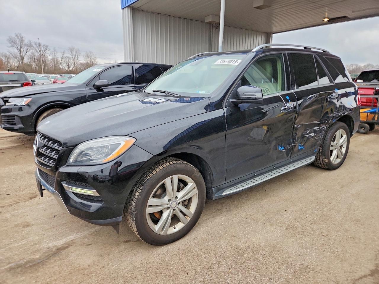 2013 Mercedes-benz Ml 350 4matic Black vin: 4JGDA5HB5DA207447
