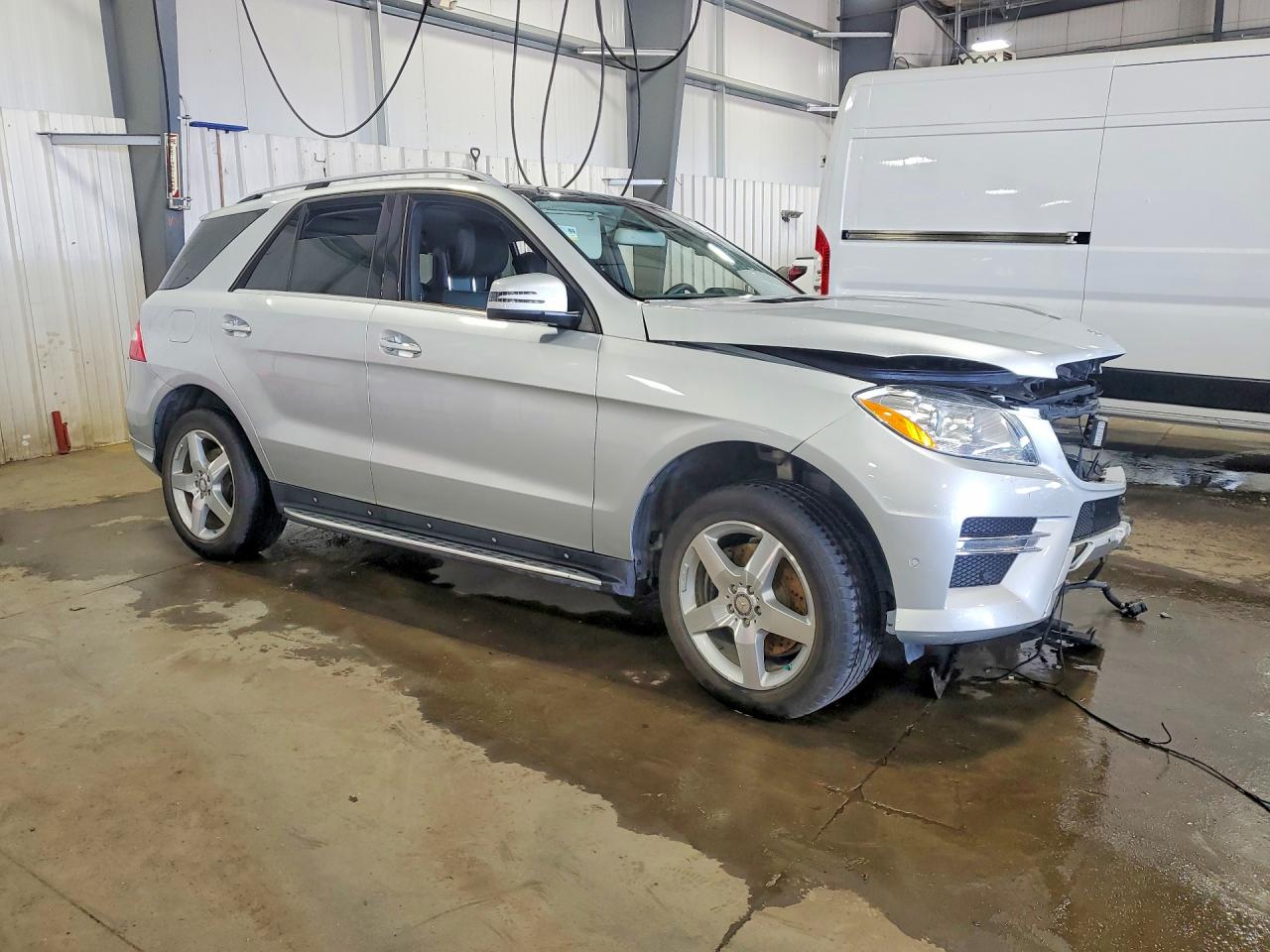 2014 Mercedes-benz Ml 350 4matic Silver vin: 4JGDA5HB5EA353199