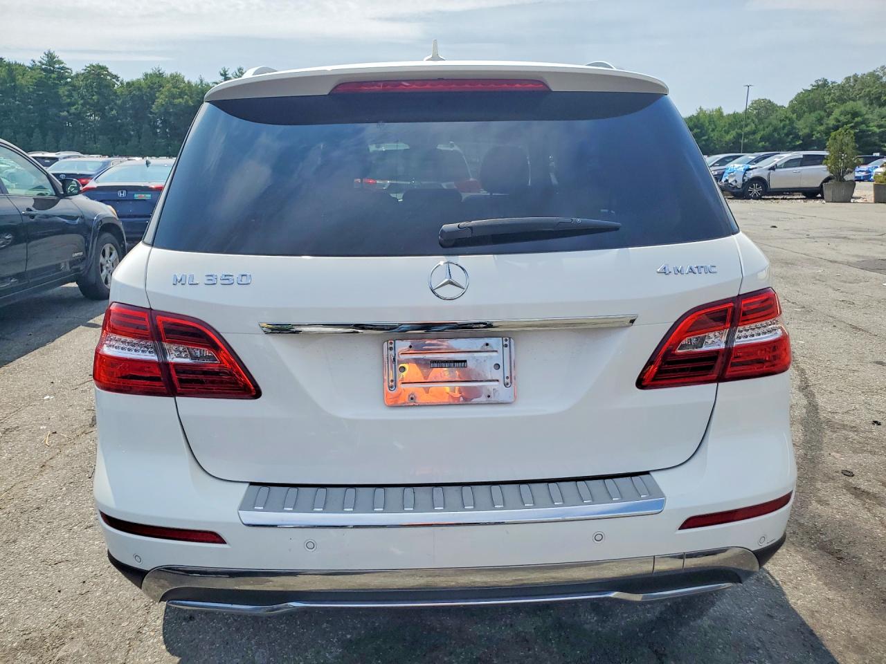 2014 Mercedes-benz Ml 350 4matic White vin: 4JGDA5HB5EA374702