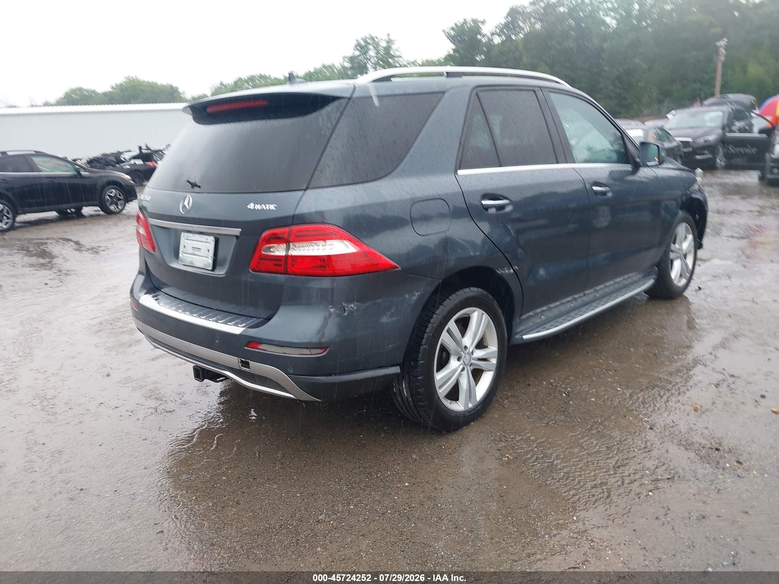 2014 Mercedes-benz Ml 350 4matic Black vin: 4JGDA5HB5EA420643