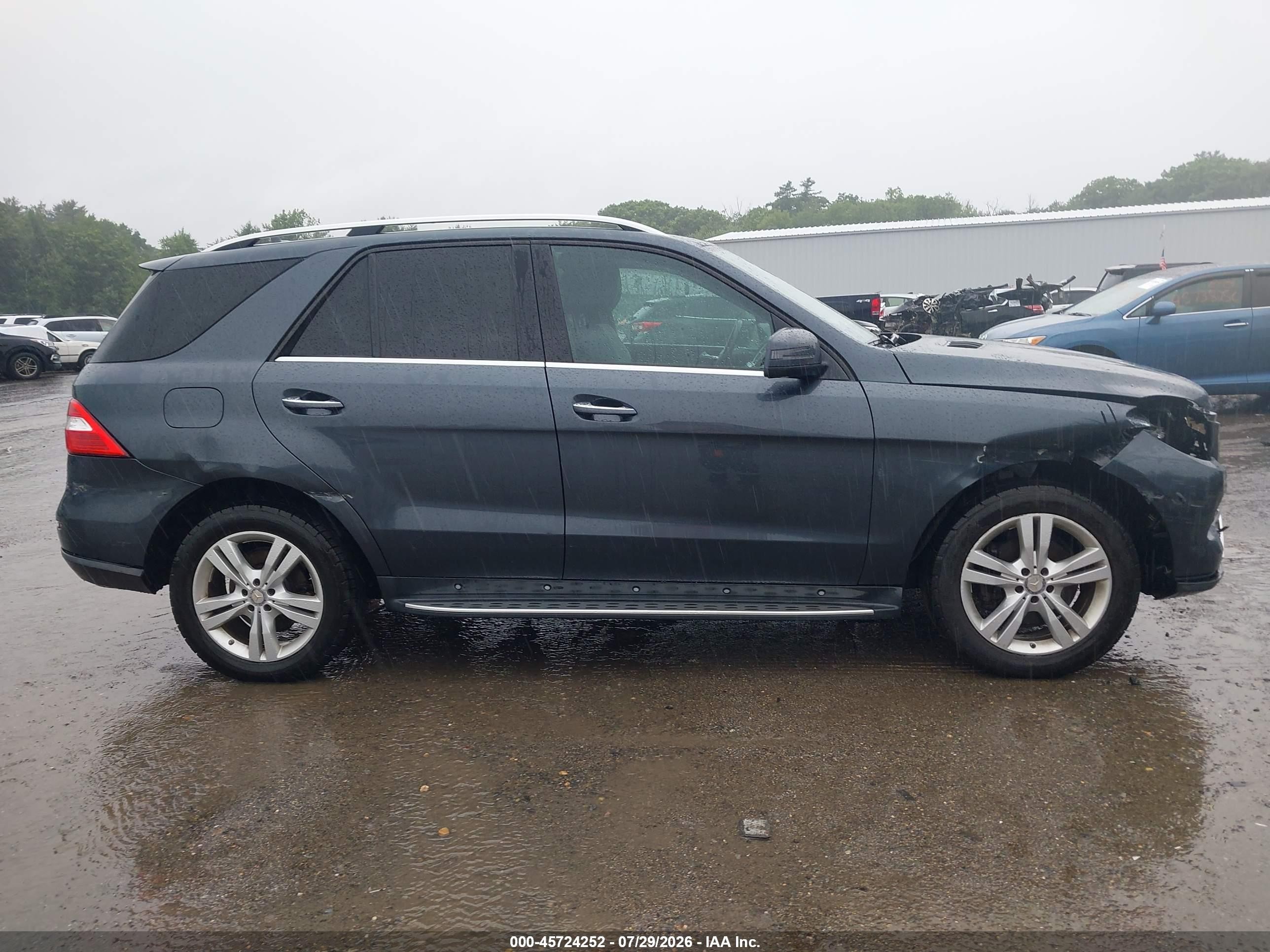 2014 Mercedes-benz Ml 350 4matic Black vin: 4JGDA5HB5EA420643