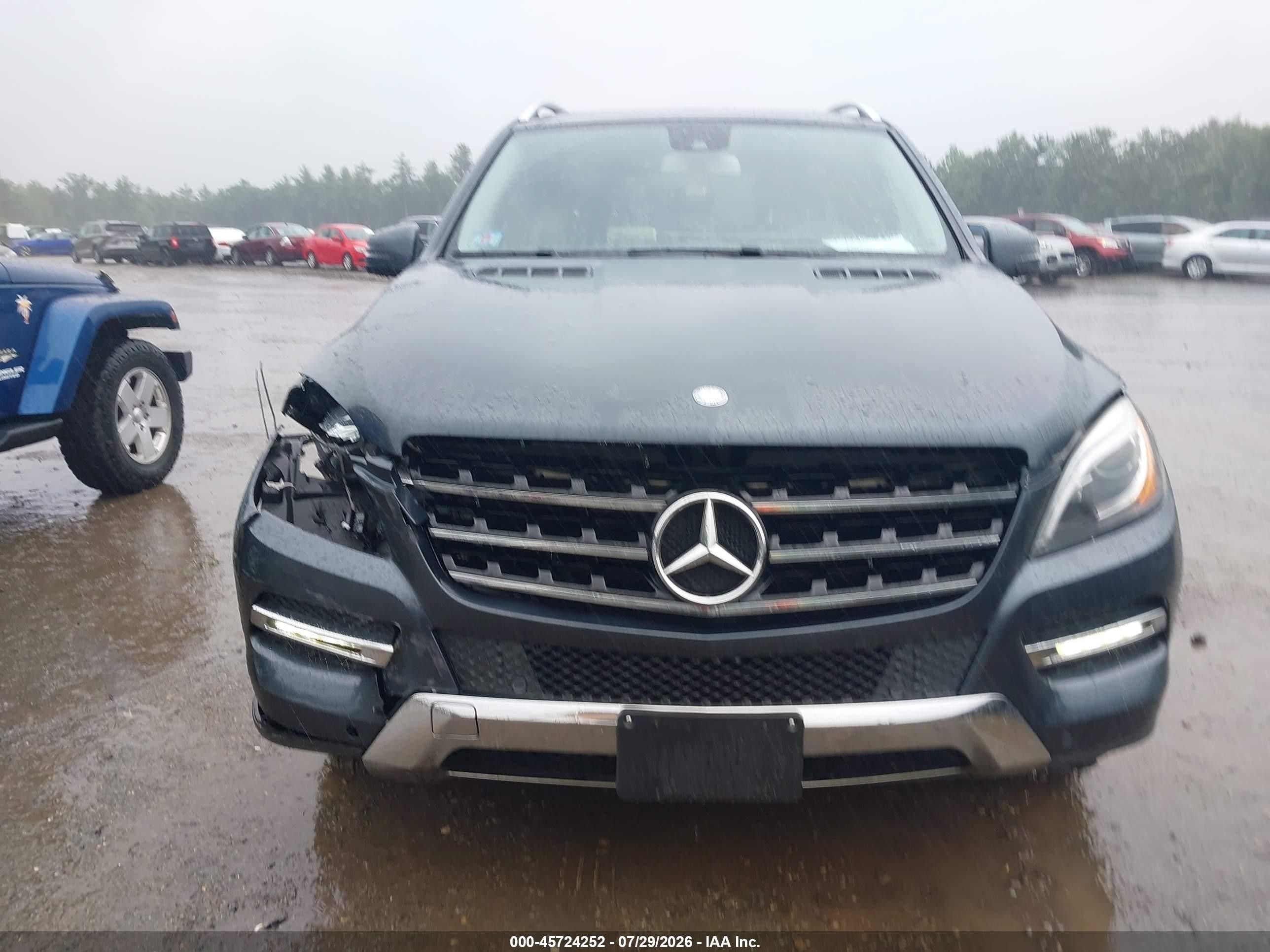 2014 Mercedes-benz Ml 350 4matic Black vin: 4JGDA5HB5EA420643