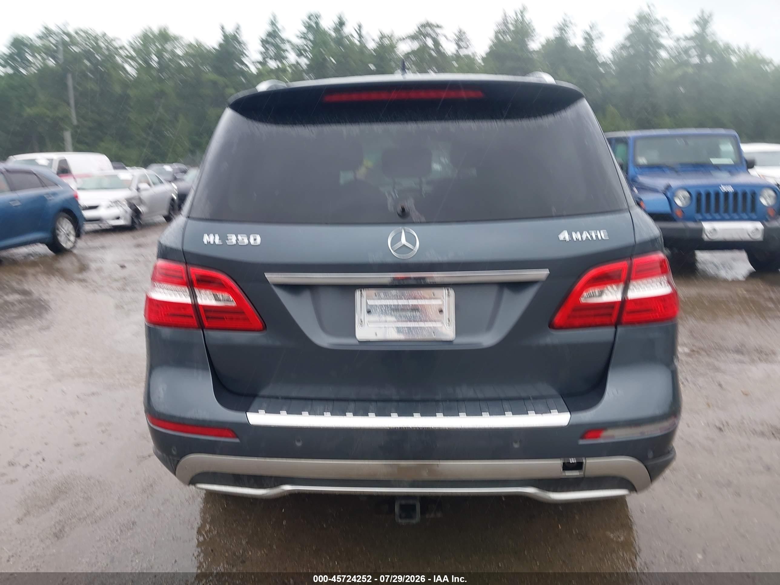 2014 Mercedes-benz Ml 350 4matic Black vin: 4JGDA5HB5EA420643