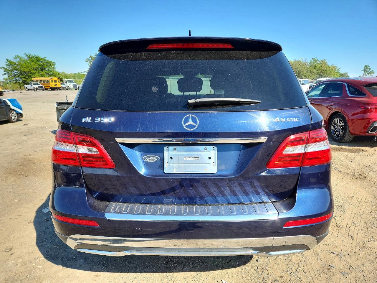 2014 Mercedes-benz Ml 350 4matic Blue vin: 4JGDA5HB5EA428144