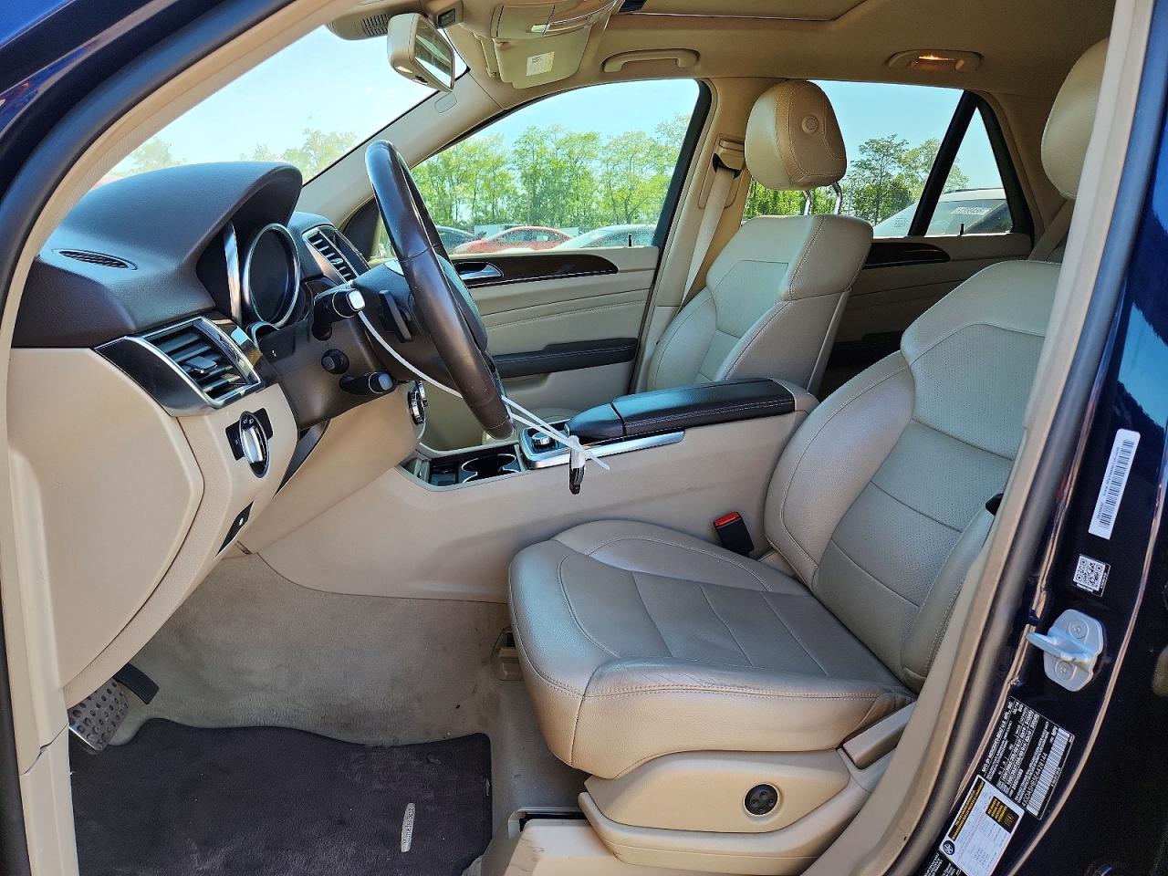 2014 Mercedes-benz Ml 350 4matic Blue vin: 4JGDA5HB5EA428144