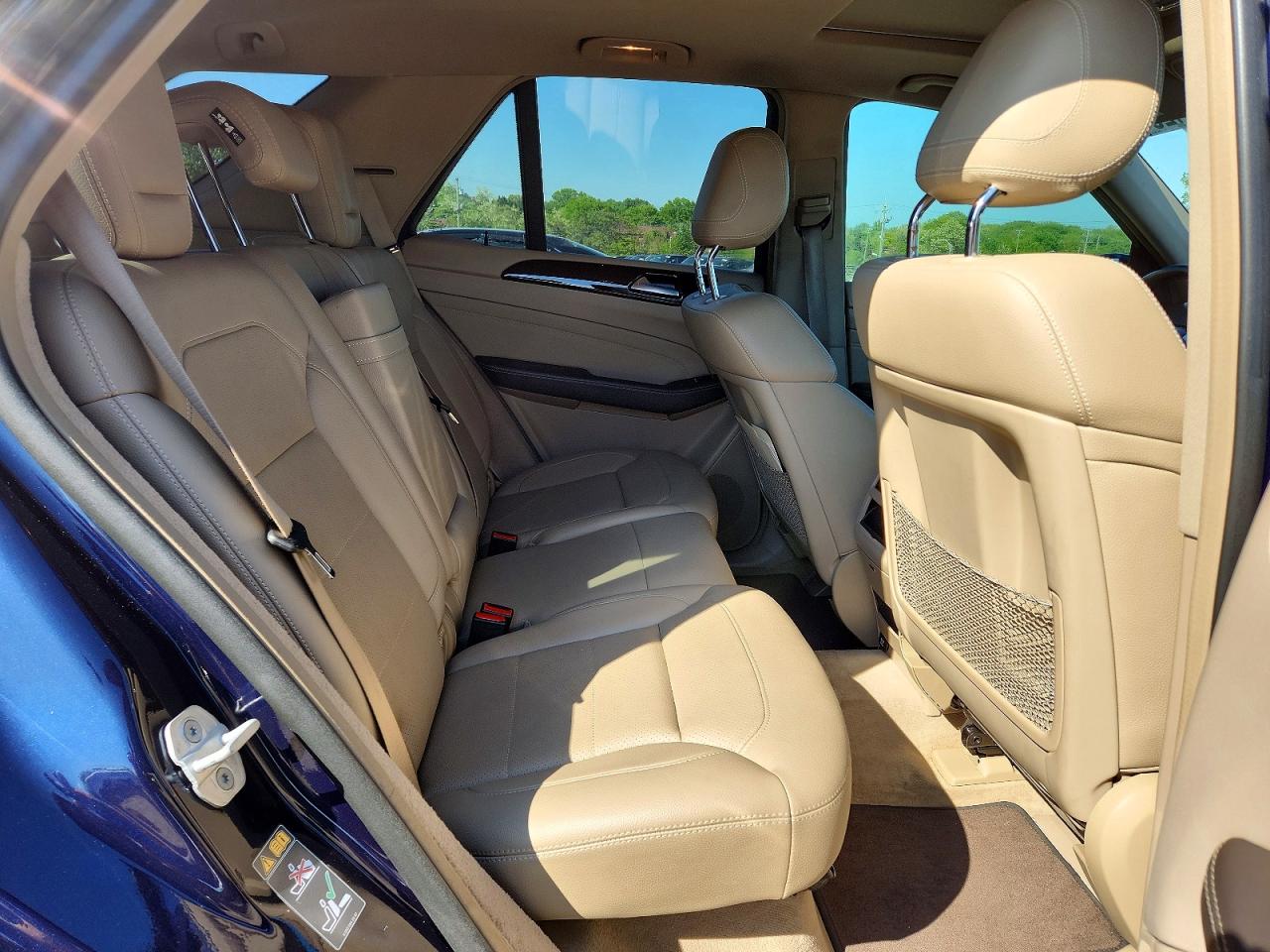 2014 Mercedes-benz Ml 350 4matic Blue vin: 4JGDA5HB5EA428144
