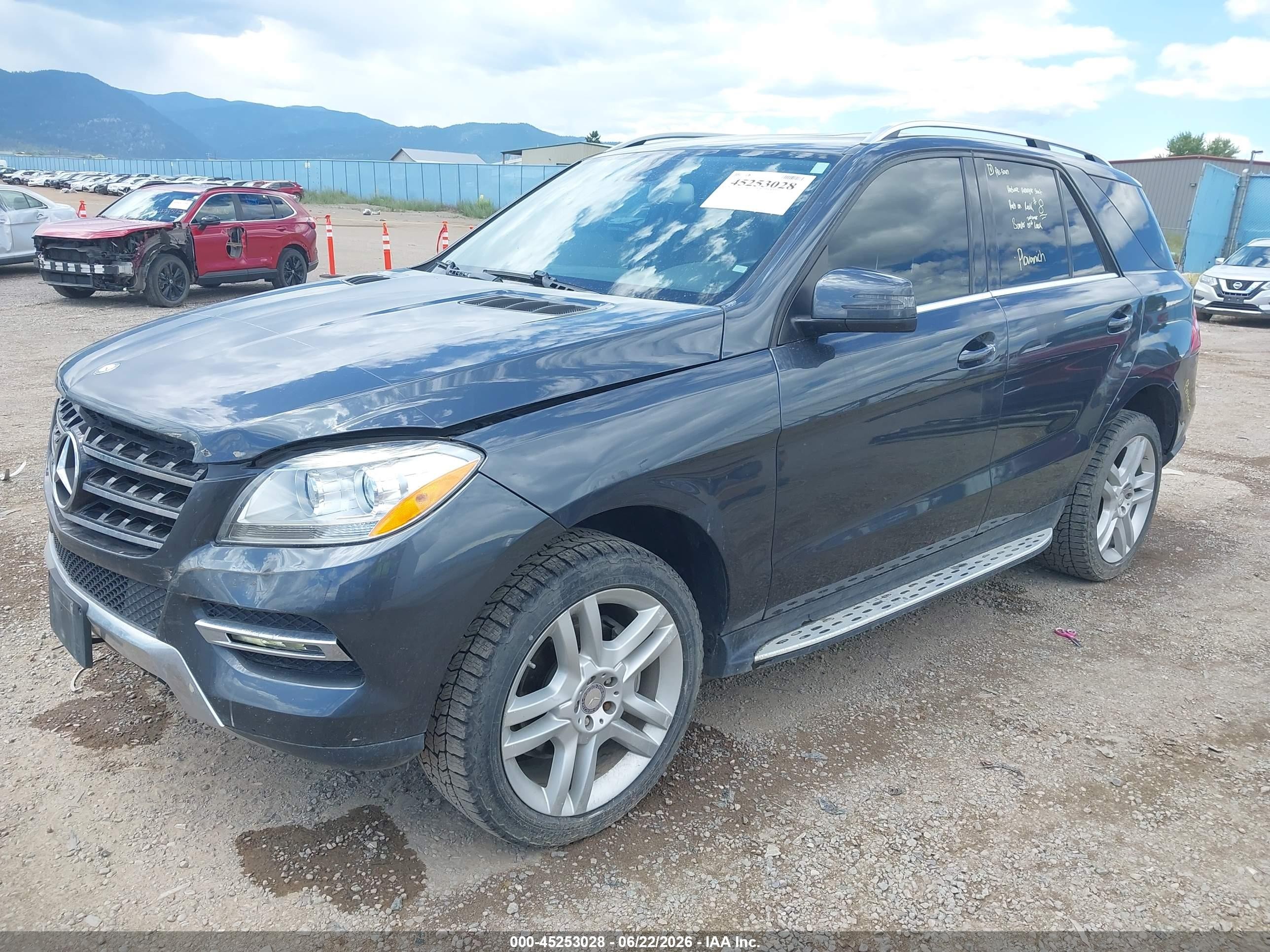 2015 Mercedes-benz Ml 350 4matic Gray vin: 4JGDA5HB5FA442045