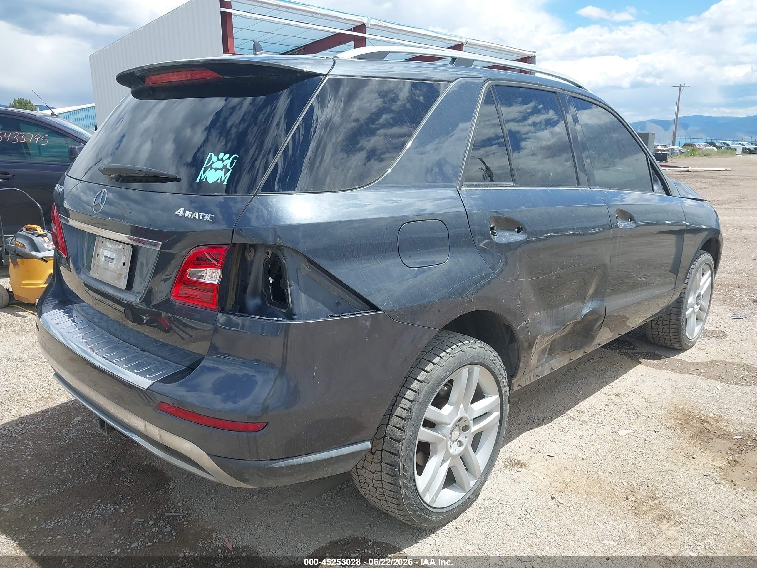 2015 Mercedes-benz Ml 350 4matic Gray vin: 4JGDA5HB5FA442045