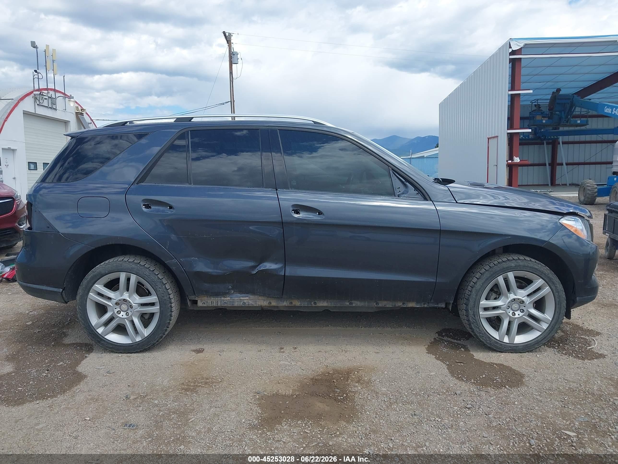 2015 Mercedes-benz Ml 350 4matic Gray vin: 4JGDA5HB5FA442045