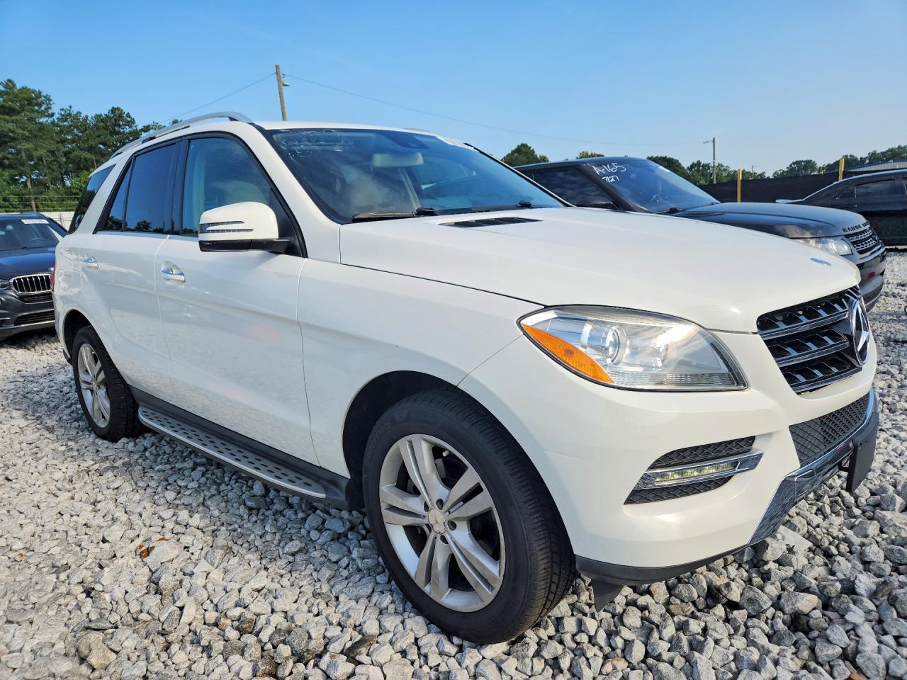 2015 Mercedes-benz Ml 350 4matic White vin: 4JGDA5HB5FA446581