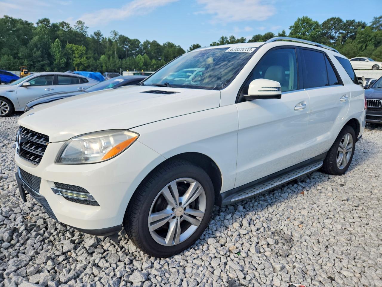 2015 Mercedes-benz Ml 350 4matic White vin: 4JGDA5HB5FA446581