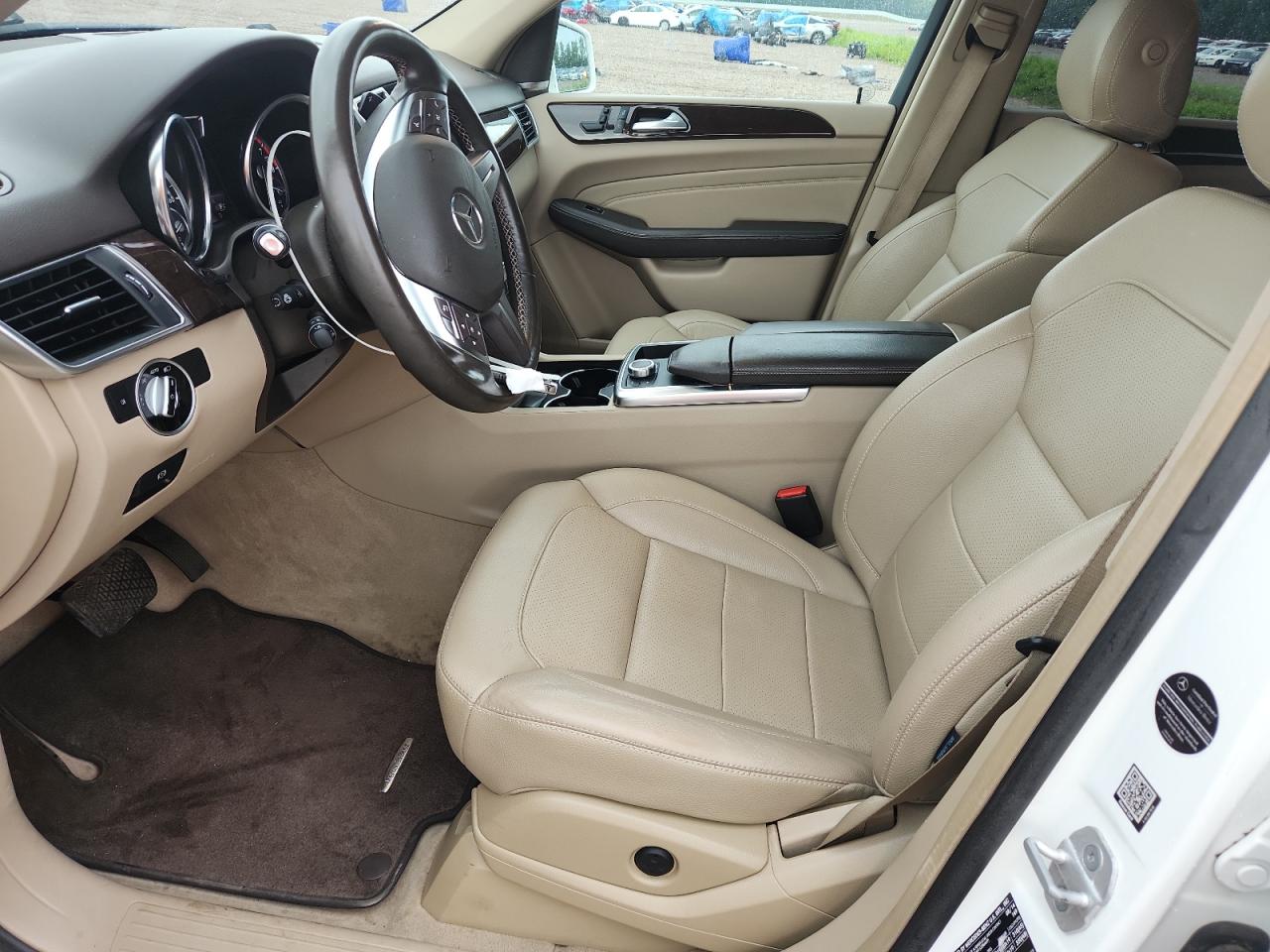 2015 Mercedes-benz Ml 350 4matic White vin: 4JGDA5HB5FA455622