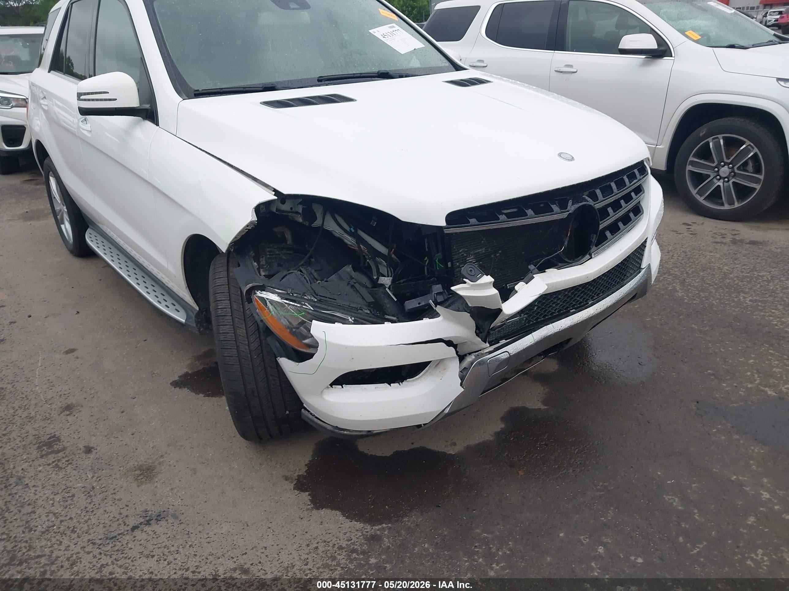 2015 Mercedes-benz Ml 350 4matic White vin: 4JGDA5HB5FA576005