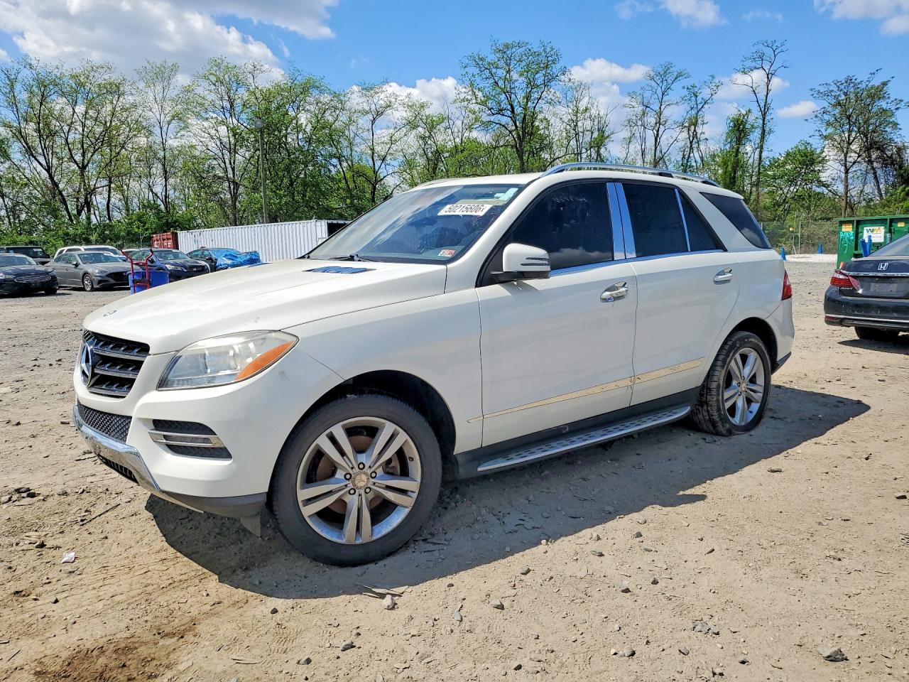 2012 Mercedes-benz Ml 350 4matic White vin: 4JGDA5HB6CA007708