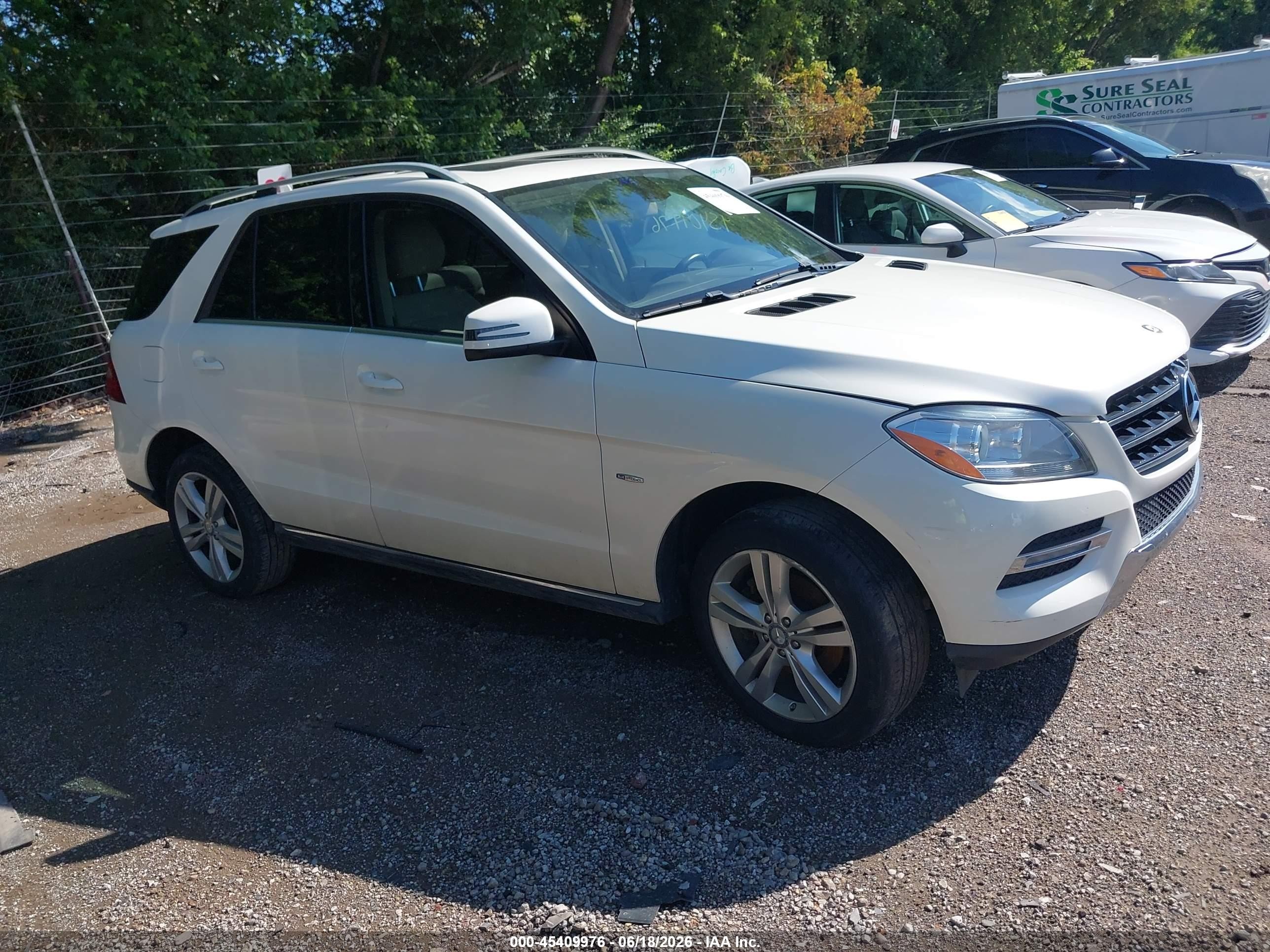 2012 Mercedes-benz Ml 350 4matic Белый vin: 4JGDA5HB6CA023181