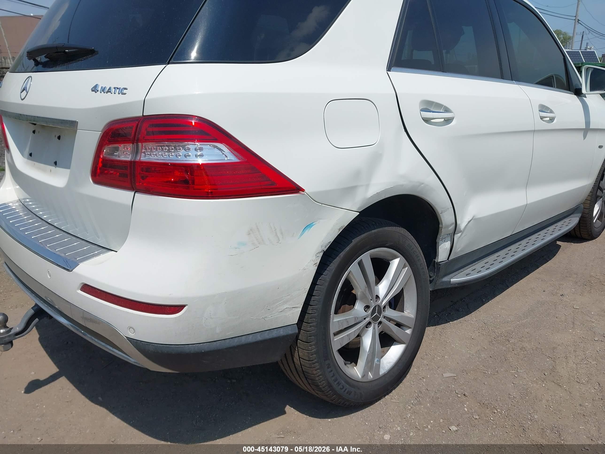 2012 Mercedes-benz Ml 350 4matic White vin: 4JGDA5HB6CA023486