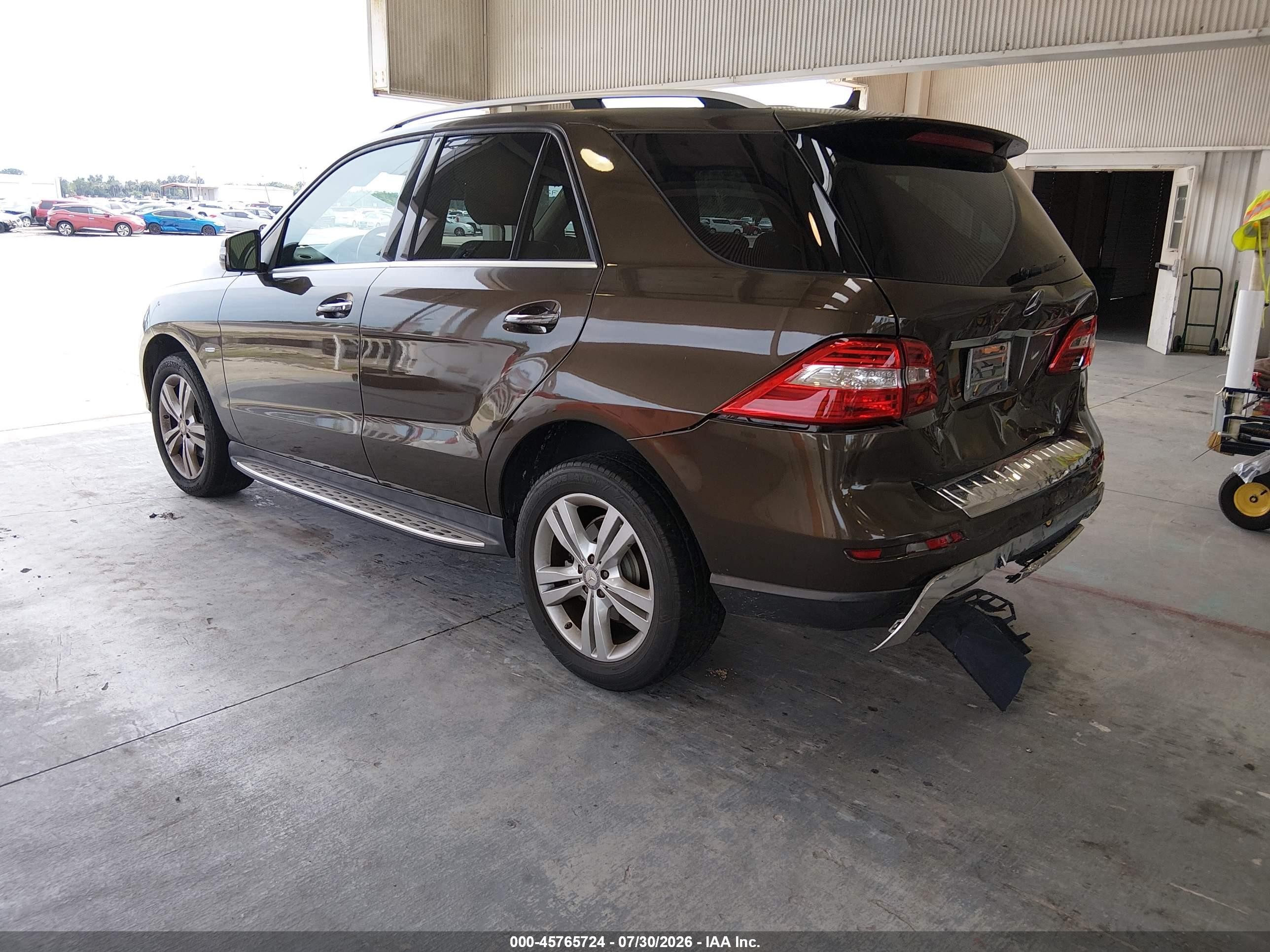 2012 Mercedes-benz Ml 350 4matic Brown vin: 4JGDA5HB6CA025187
