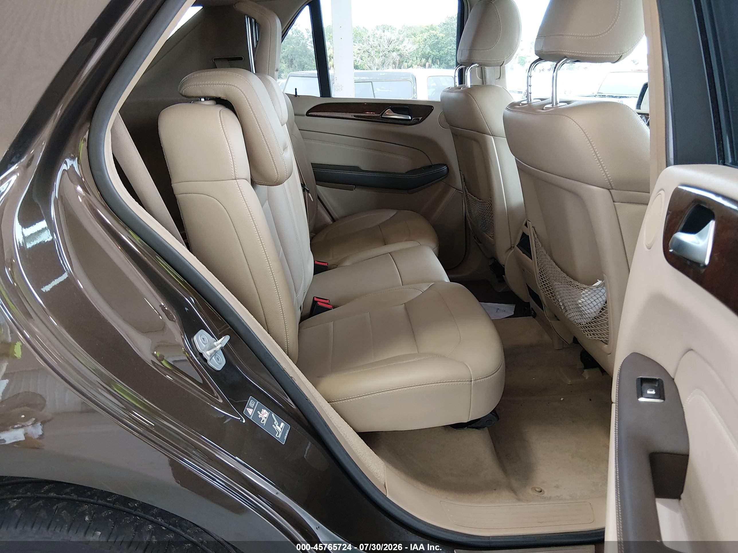 2012 Mercedes-benz Ml 350 4matic Brown vin: 4JGDA5HB6CA025187