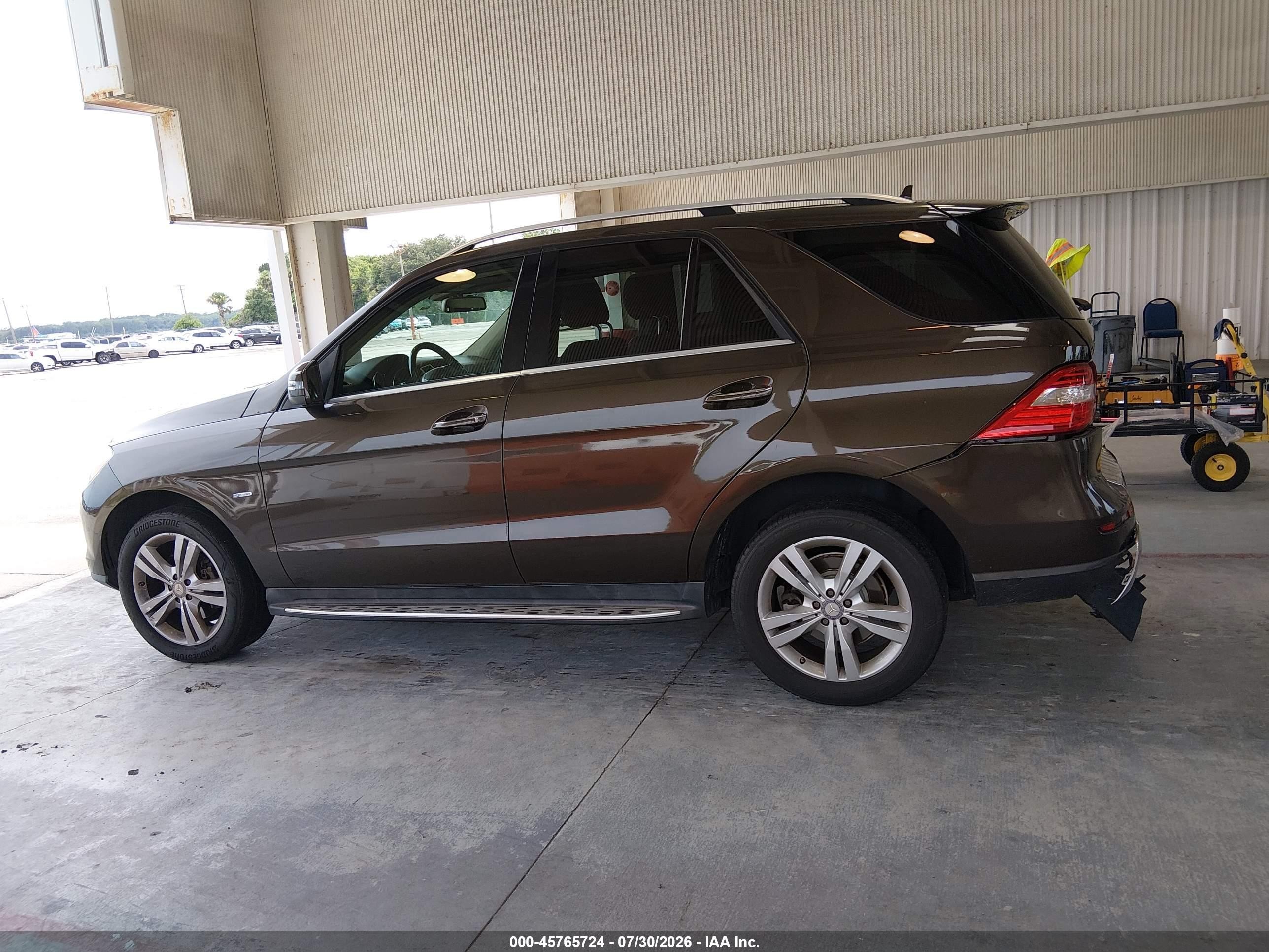 2012 Mercedes-benz Ml 350 4matic Brown vin: 4JGDA5HB6CA025187