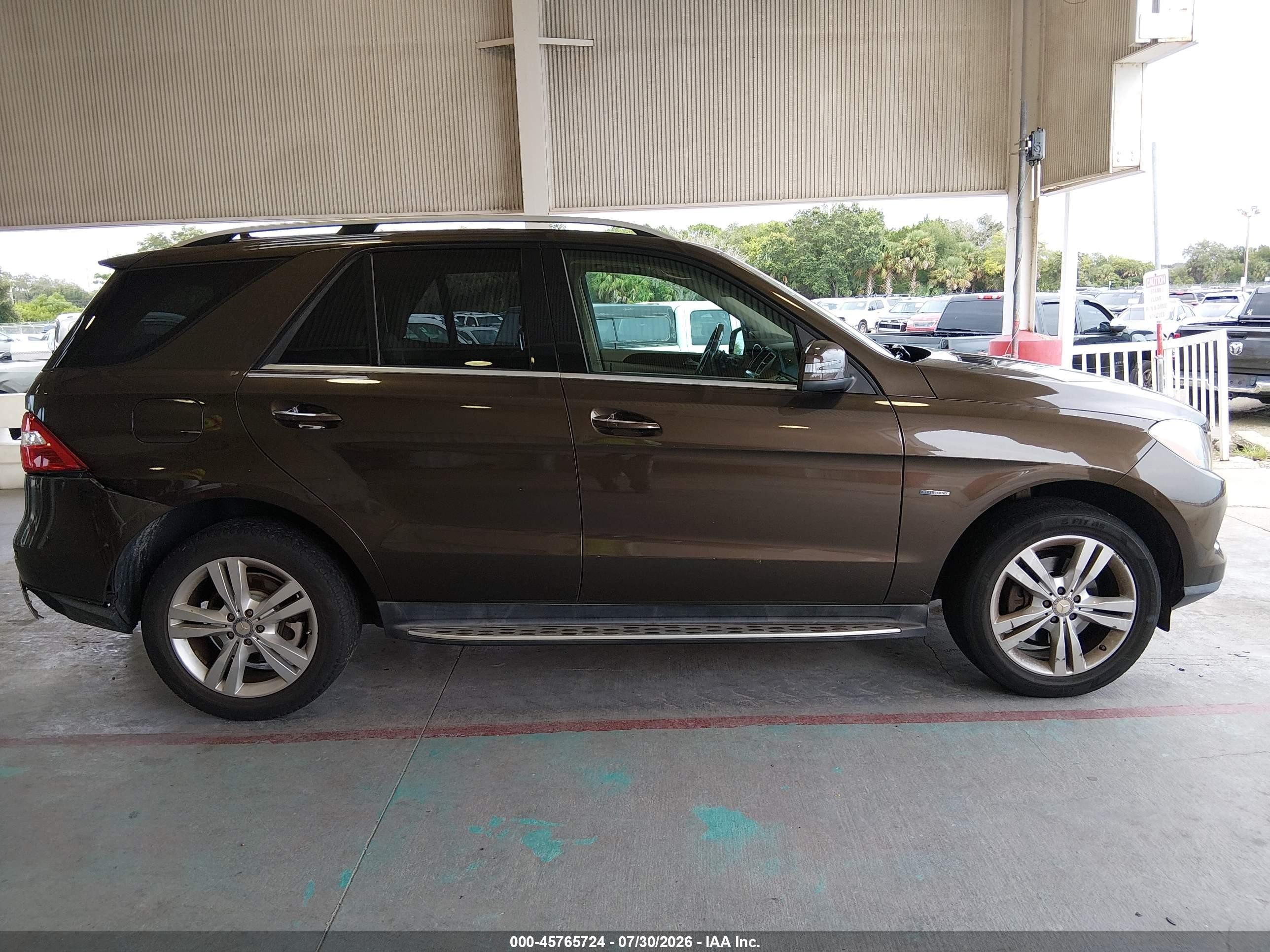2012 Mercedes-benz Ml 350 4matic Brown vin: 4JGDA5HB6CA025187
