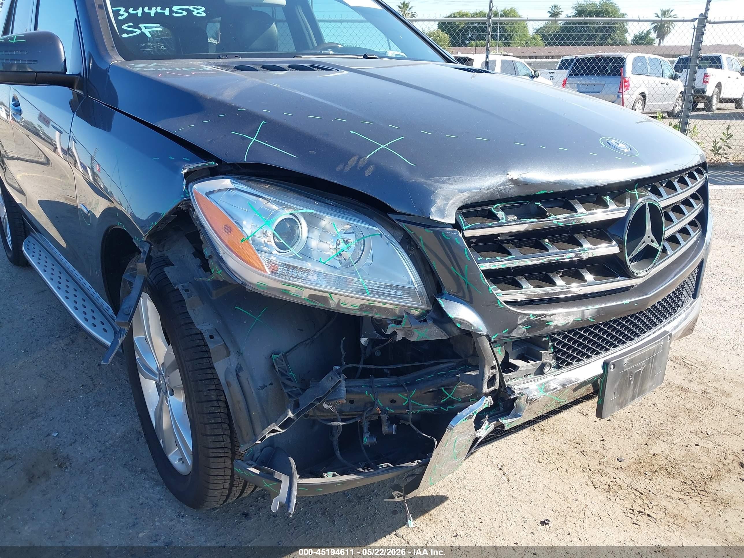 2012 Mercedes-benz Ml 350 4matic Gray vin: 4JGDA5HB6CA030003
