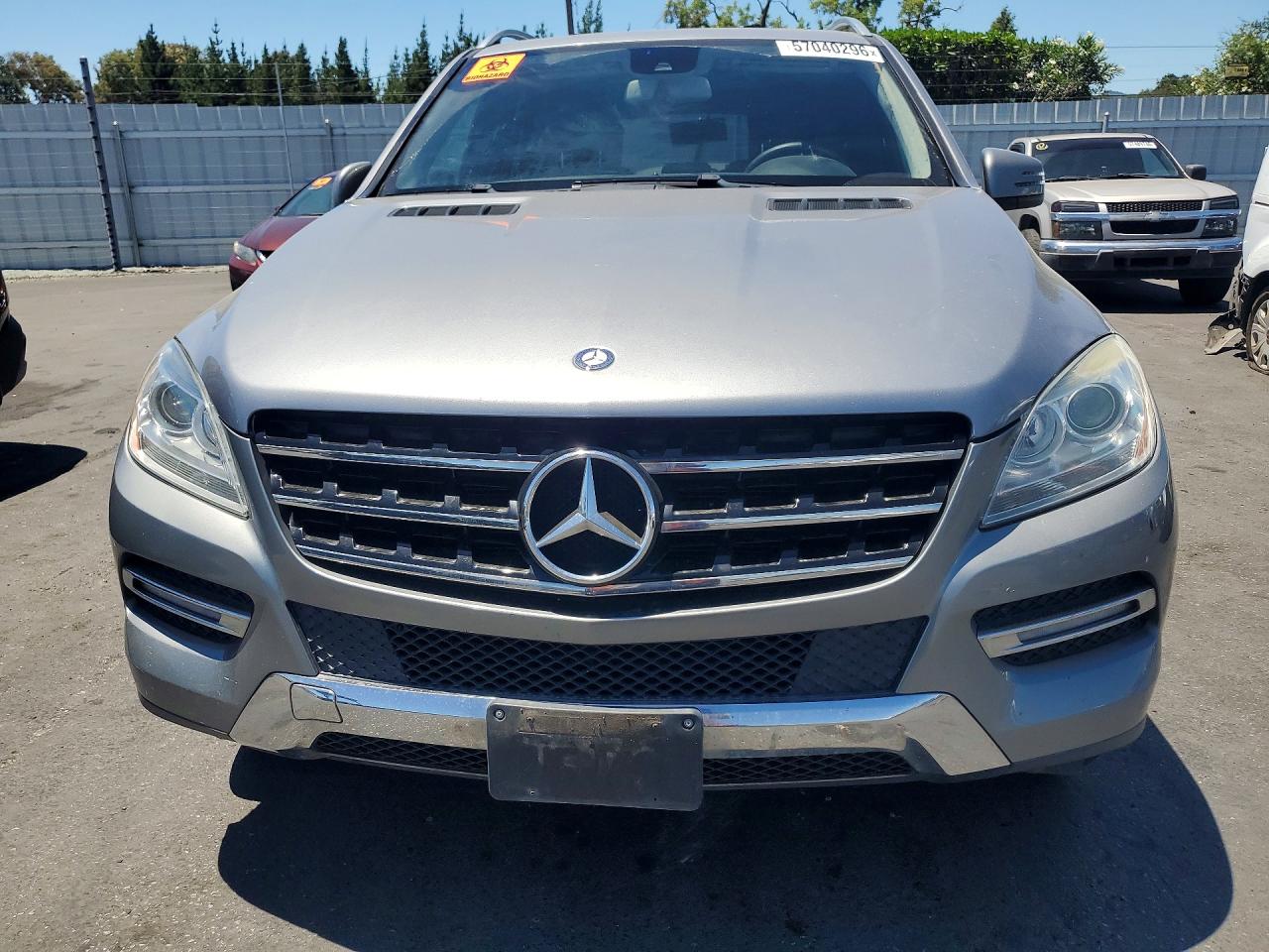 2012 Mercedes-benz Ml 350 4matic Silver vin: 4JGDA5HB6CA057718