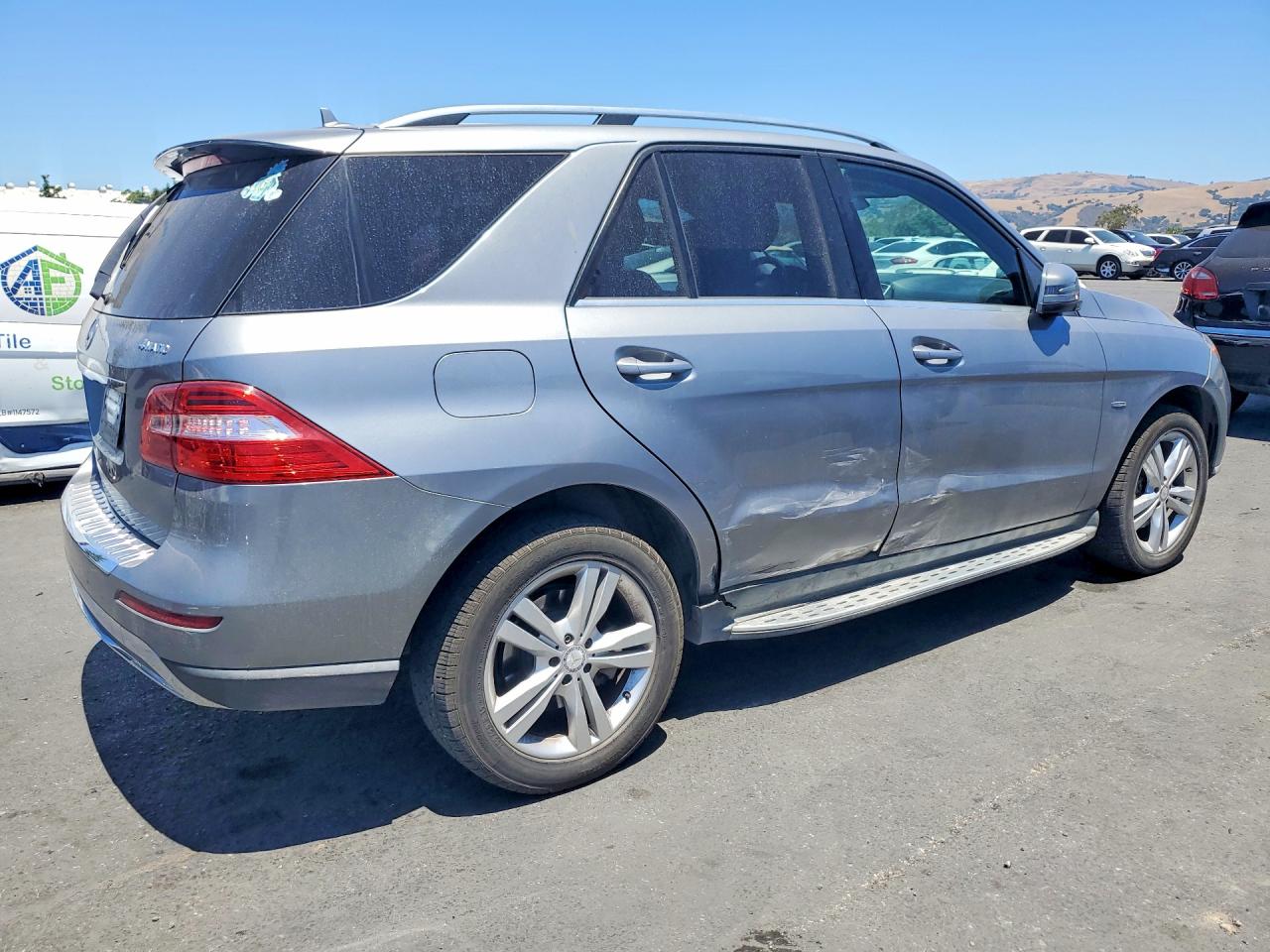 2012 Mercedes-benz Ml 350 4matic Silver vin: 4JGDA5HB6CA057718