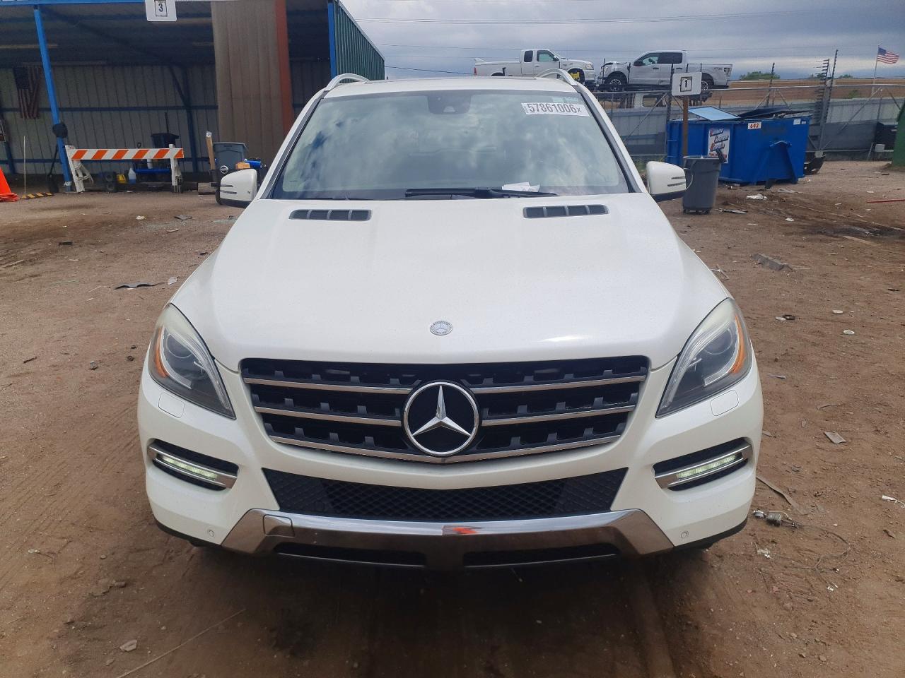 2013 Mercedes-benz Ml 350 4matic White vin: 4JGDA5HB6DA104179