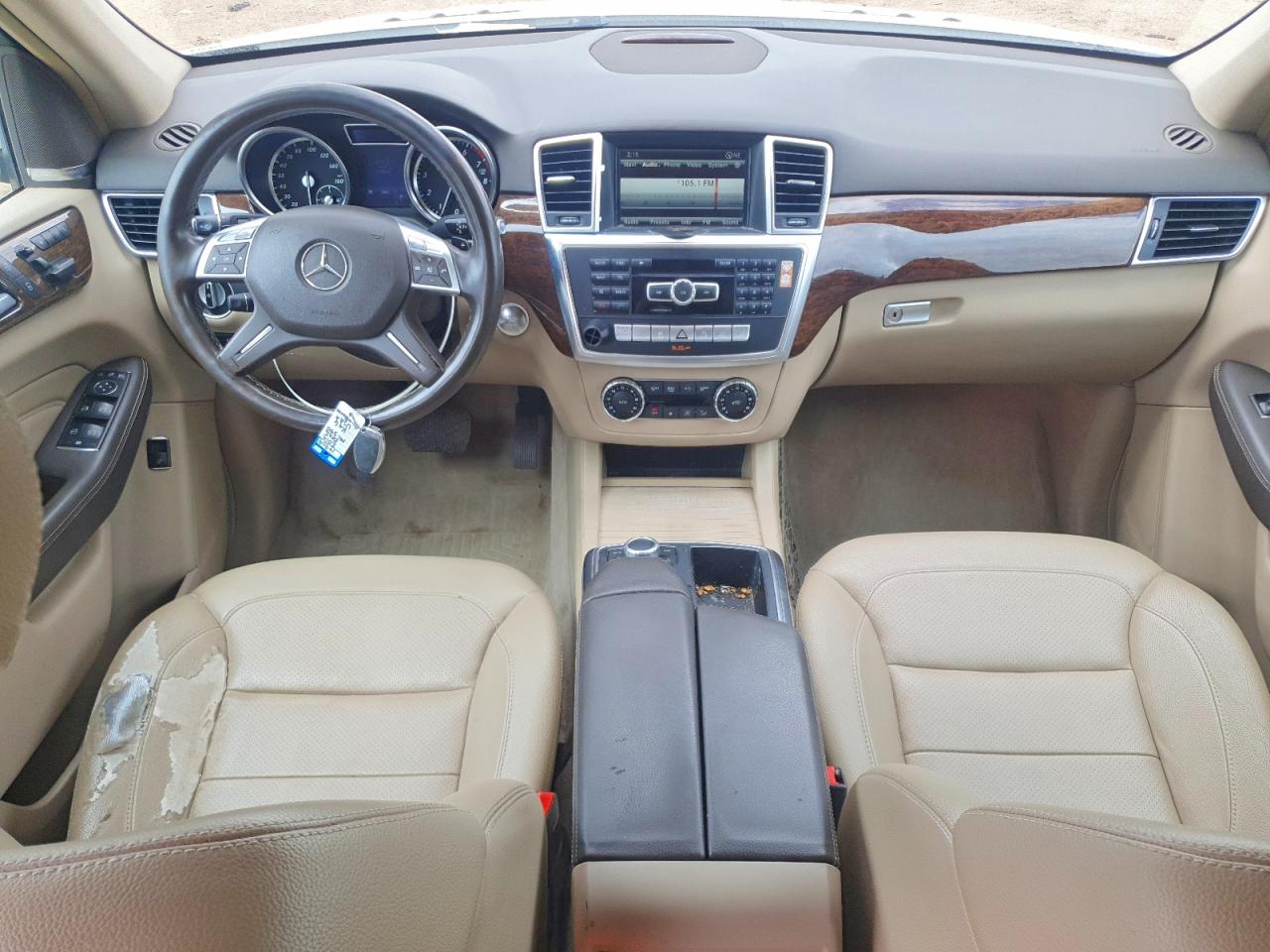 2013 Mercedes-benz Ml 350 4matic White vin: 4JGDA5HB6DA104179
